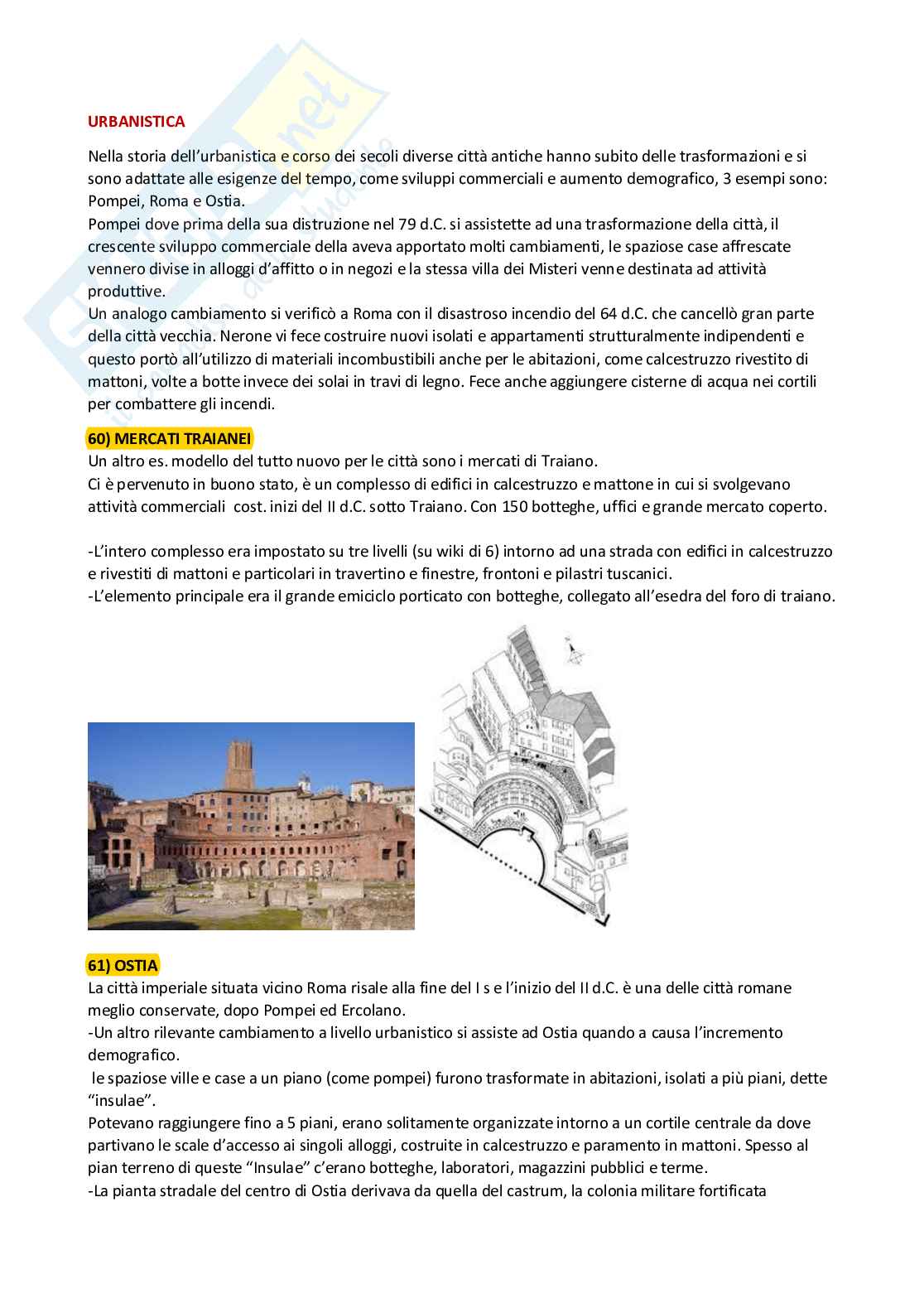 Architettura greca e romana: appunti di Elementi di architettura e urbanistica Pag. 31