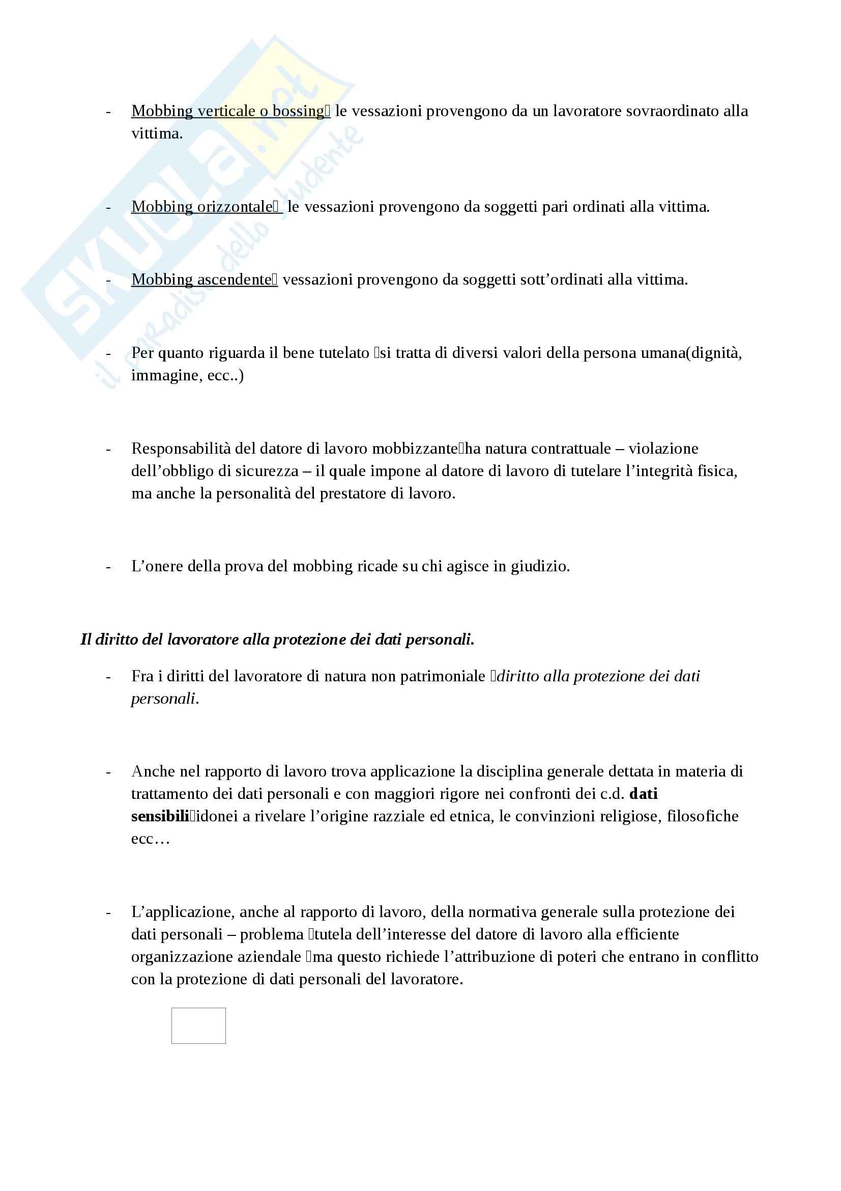 Riassunto esame Diritto del lavoro, prof. Pessi, libro consigliato Contratto e rapporto di lavoro, Persiani Pag. 36