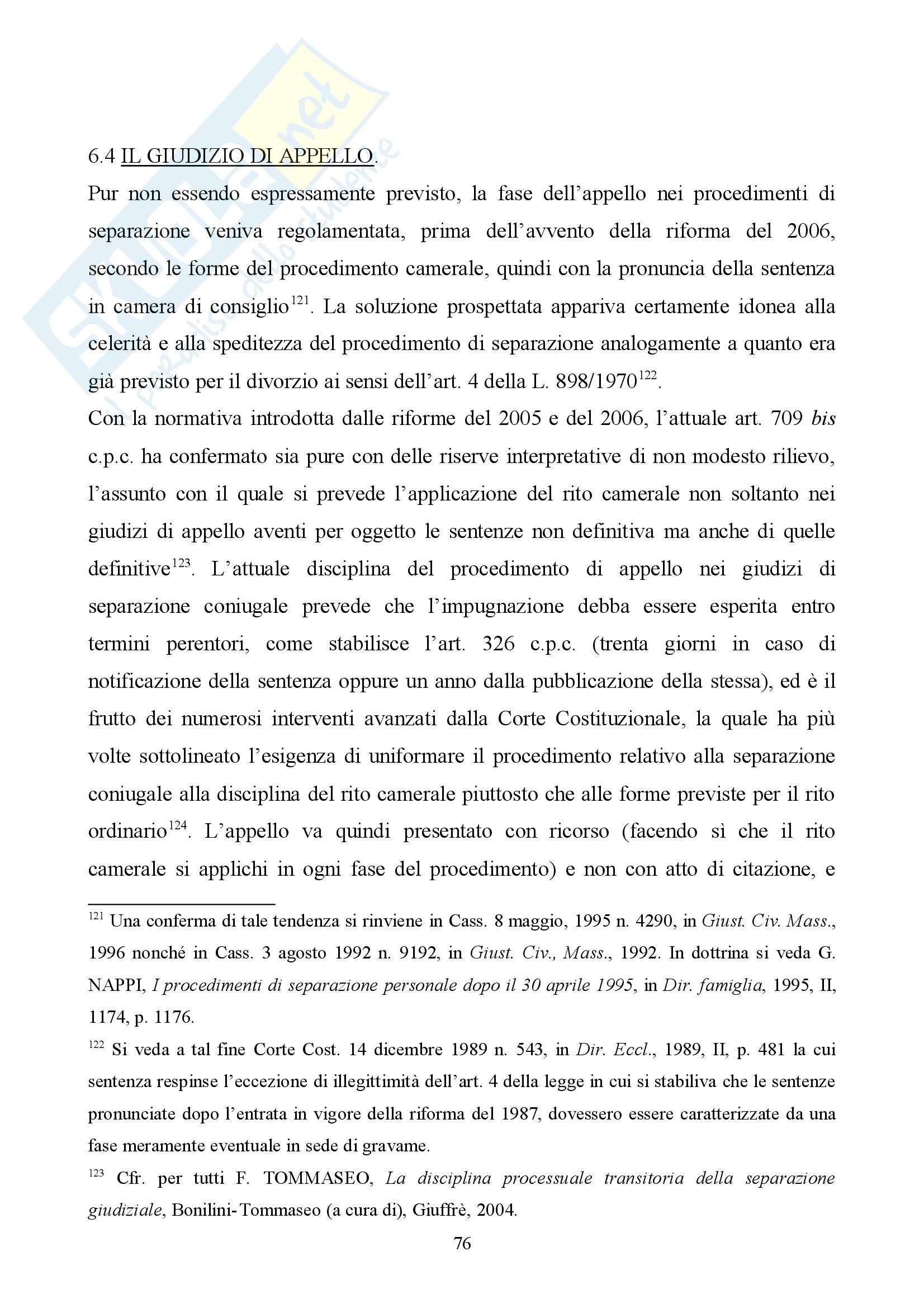 Separazione dei coniugi - Tesina diritto civile Pag. 76
