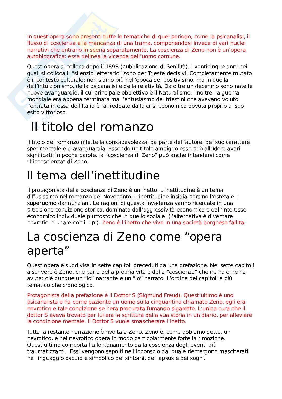 Italo Svevo - Vita, poetica e opere Pag. 6