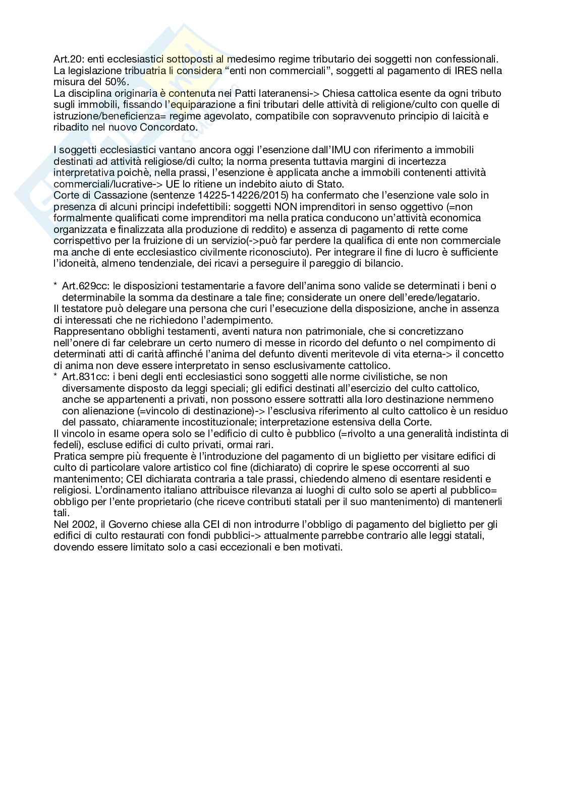 Riassunto esame Diritto ecclesiastico, Prof. Croce Marco, libro consigliato La libertà religiosa in Italia, Consorti Pag. 41