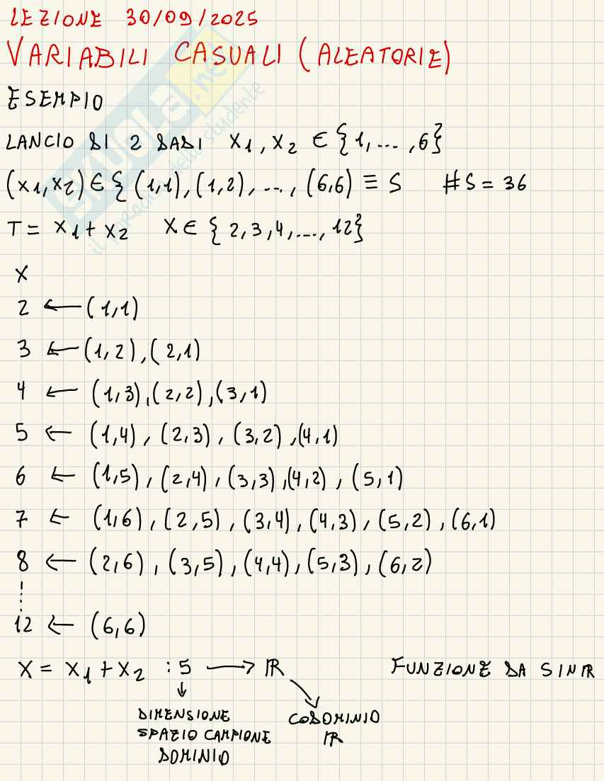 Lezione 4 Probabilità e statistica Pag. 2
