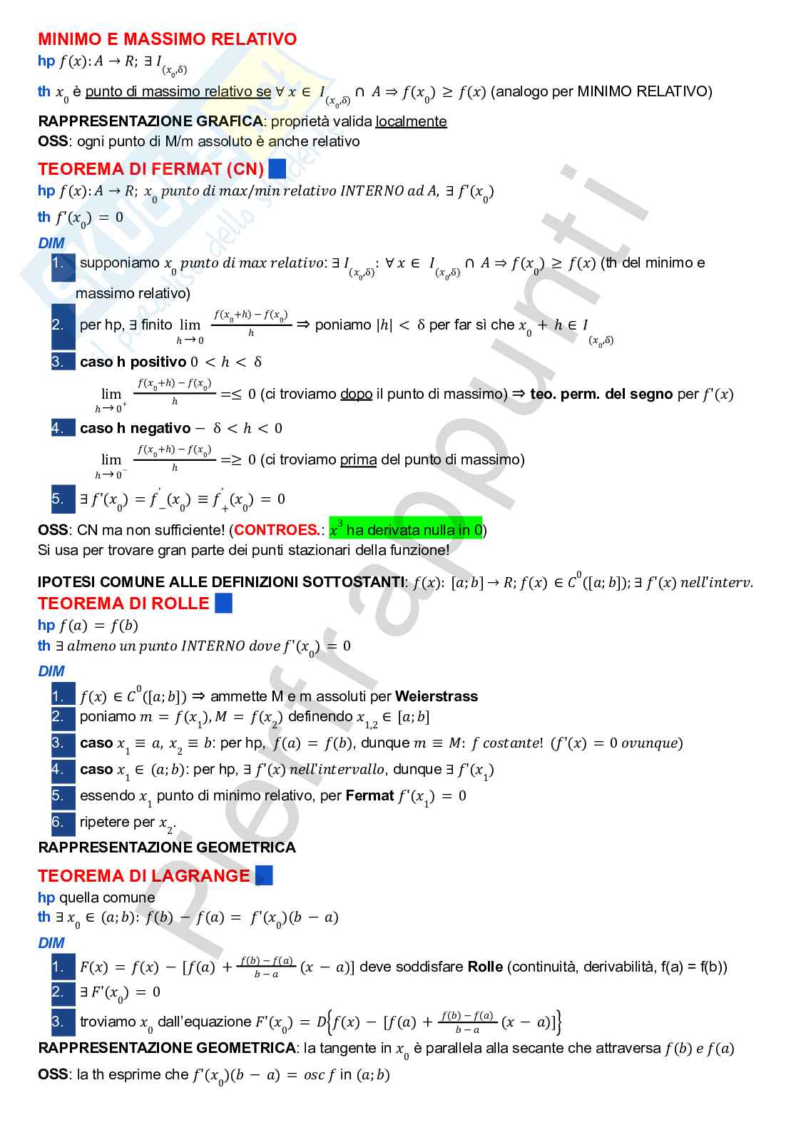 Analisi I - Formulario e concetti principali teoria Pag. 16