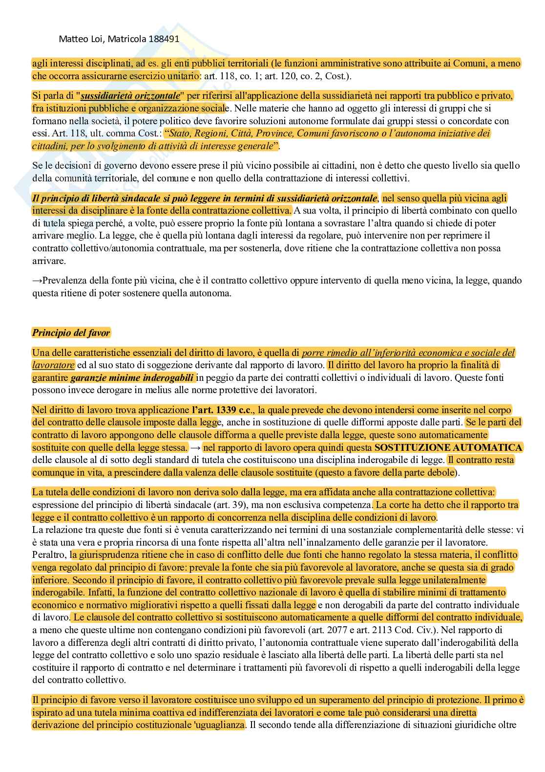 Diritto del lavoro Pag. 11