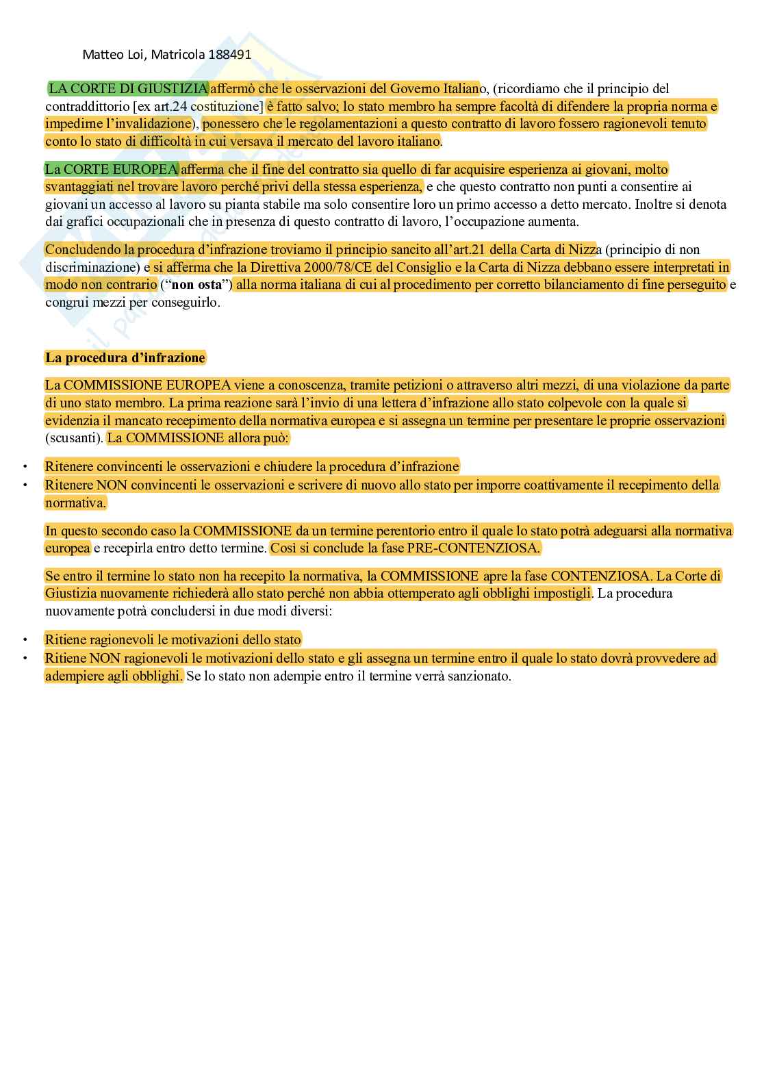 Diritto del lavoro Pag. 16