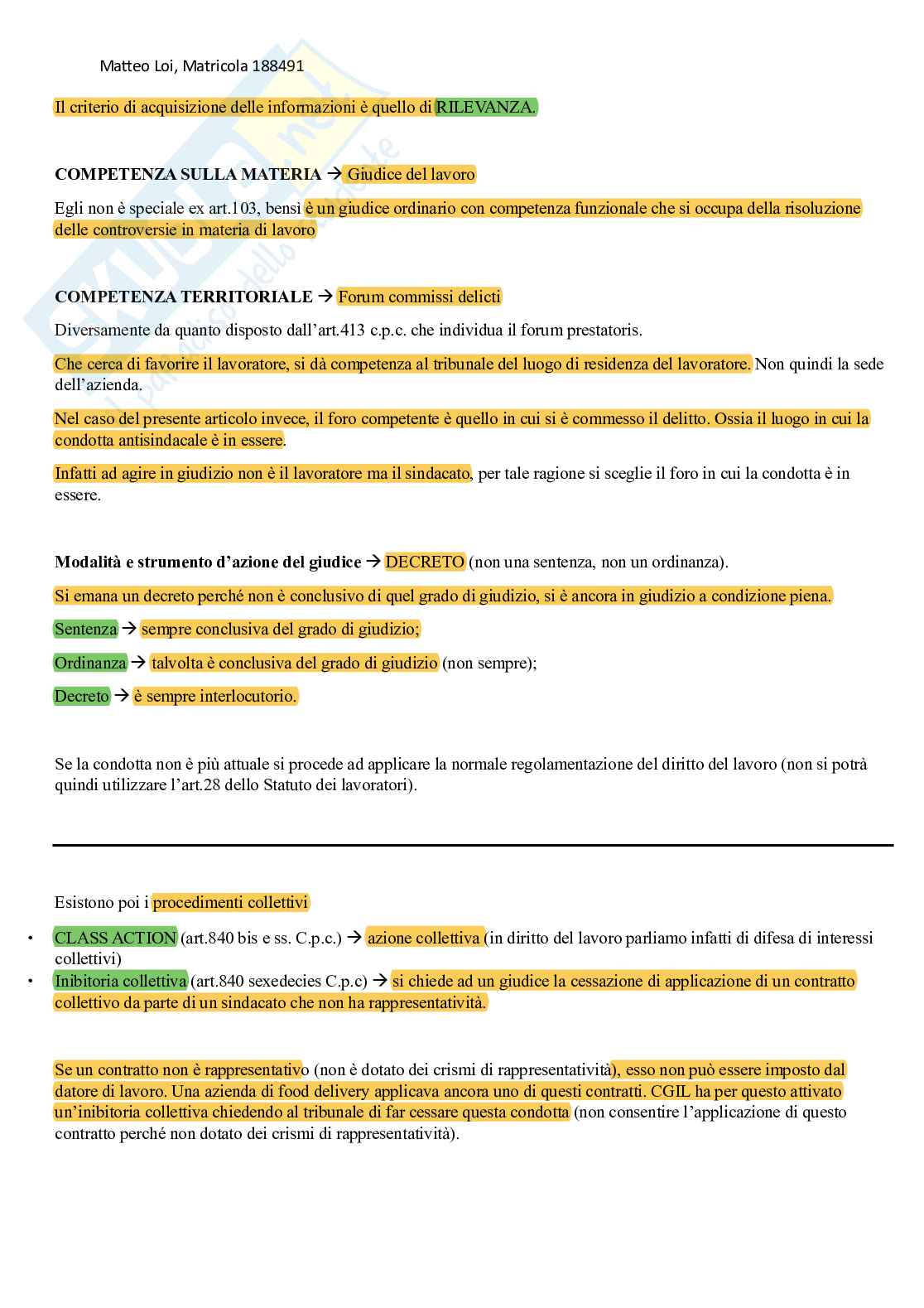 Diritto del lavoro Pag. 31