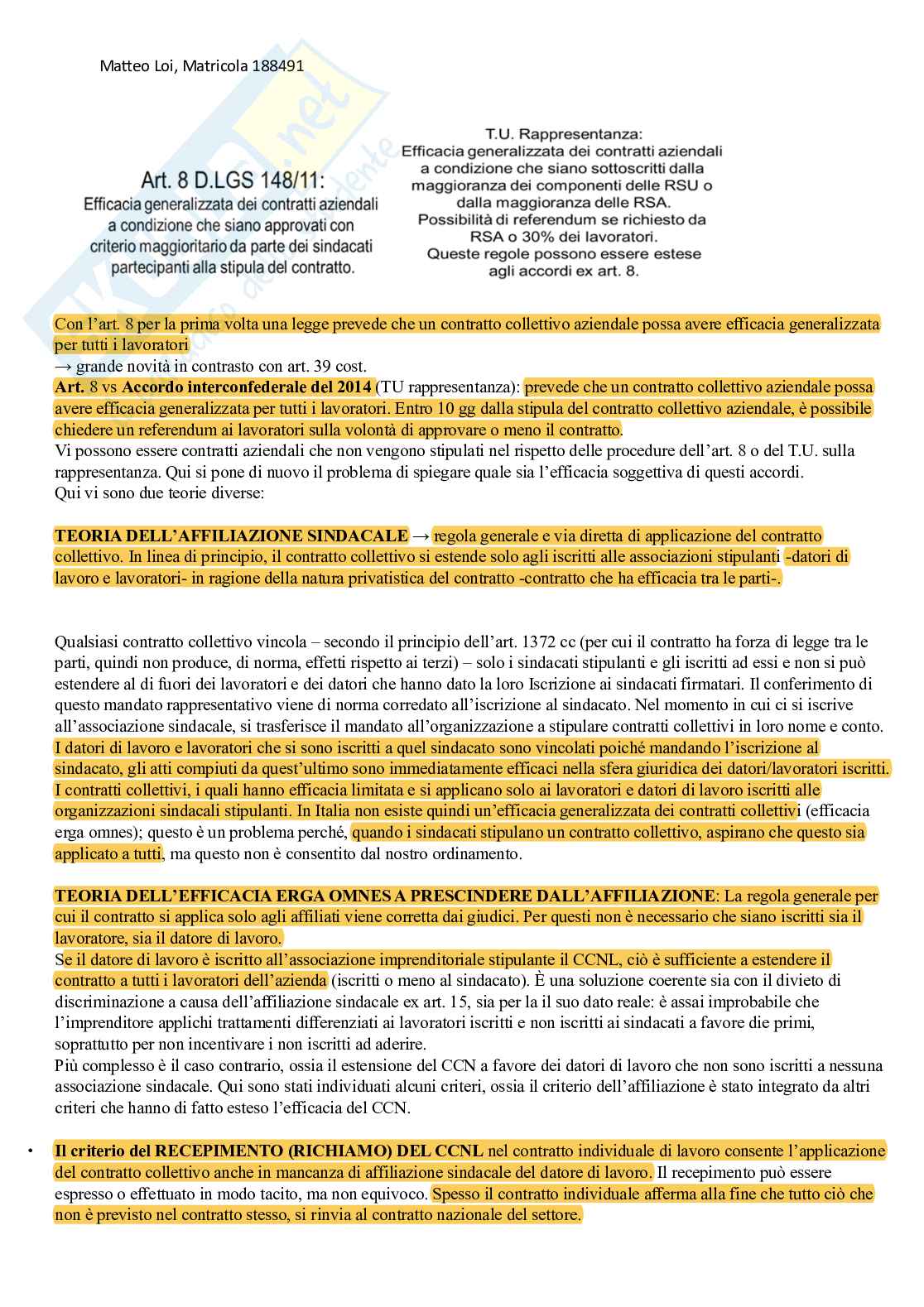 Diritto del lavoro Pag. 51