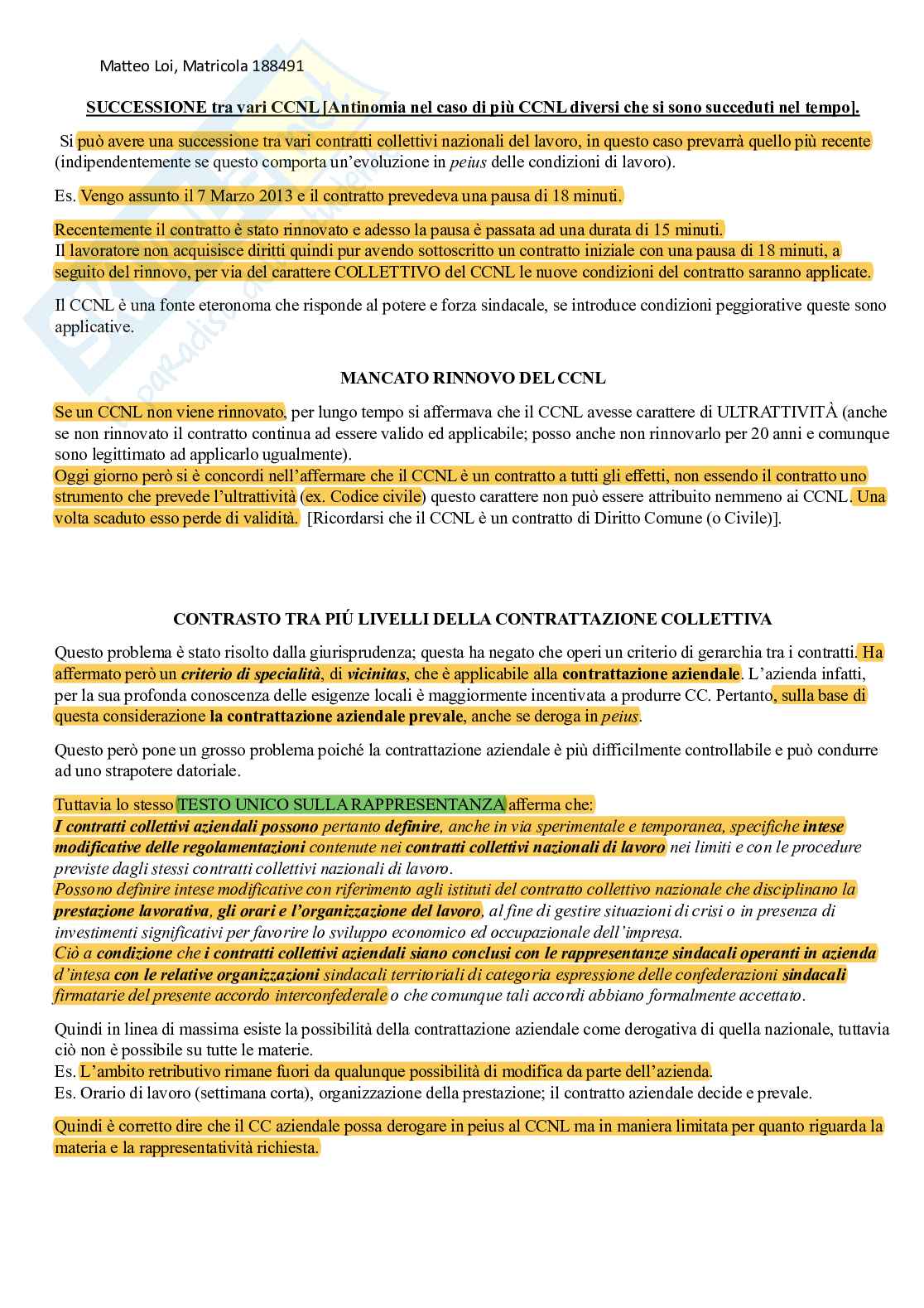 Diritto del lavoro Pag. 56