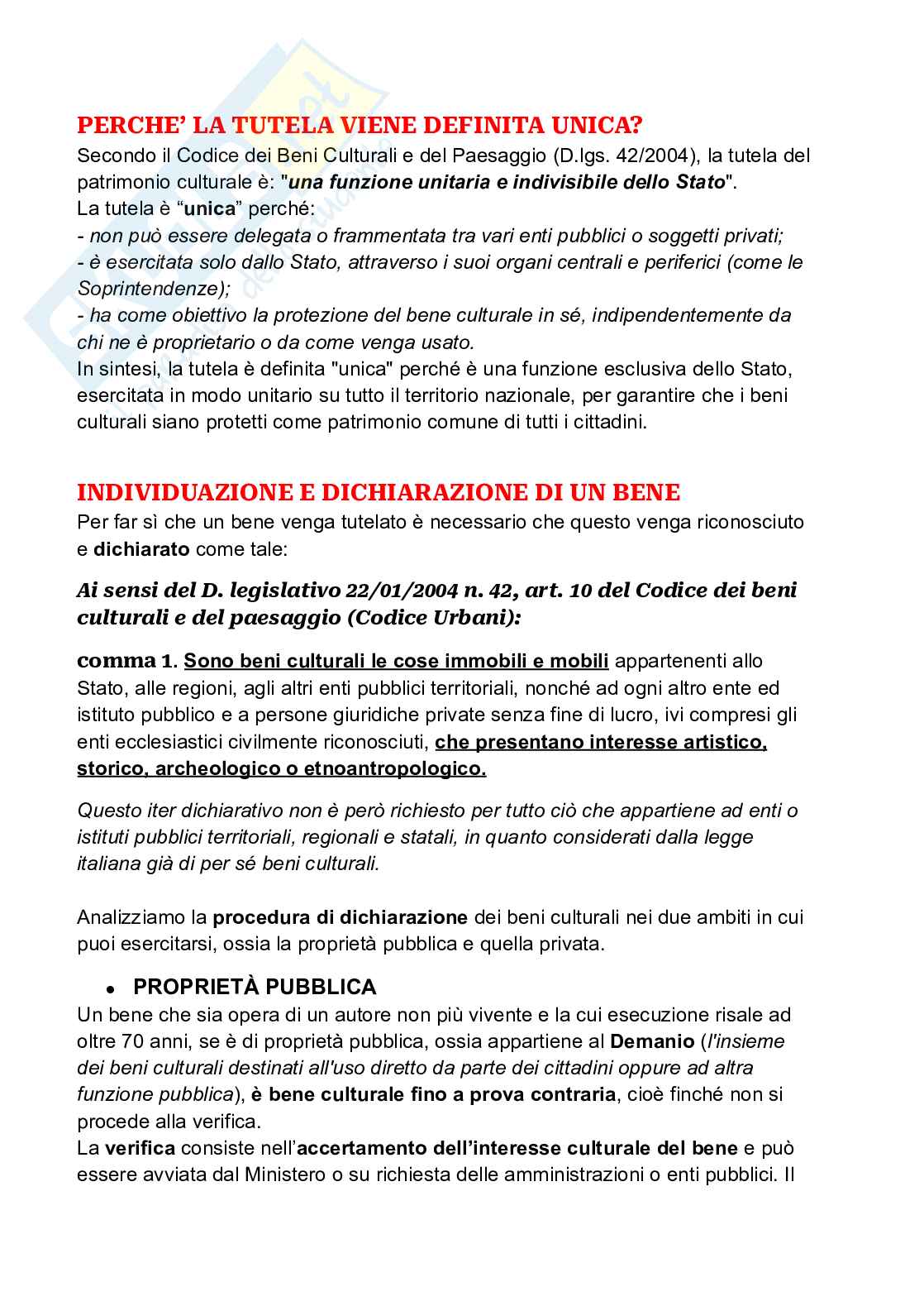 Appunti Beni culturali e ambientali Pag. 6