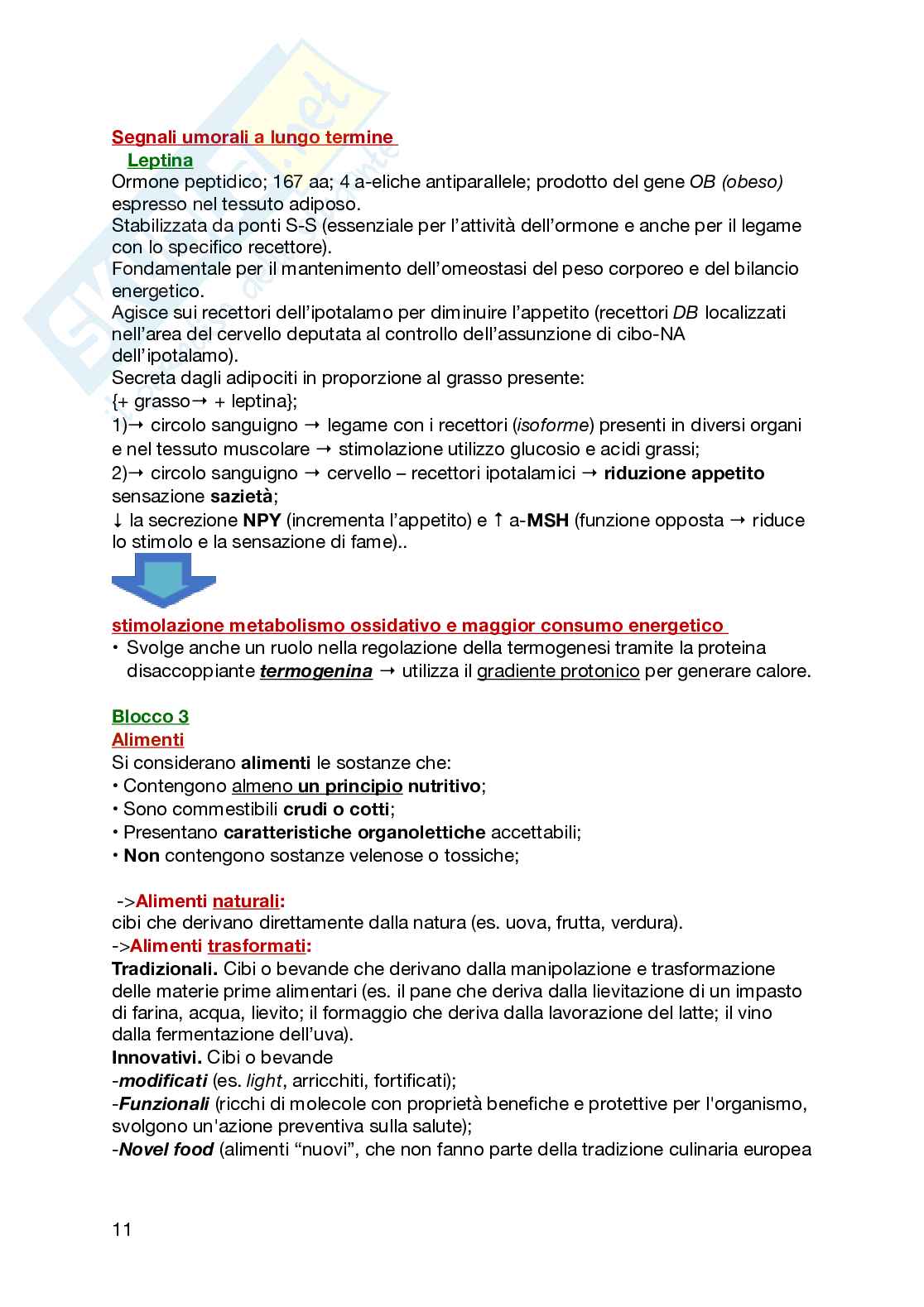 Appunti di Scienze dell'alimentazione Pag. 11