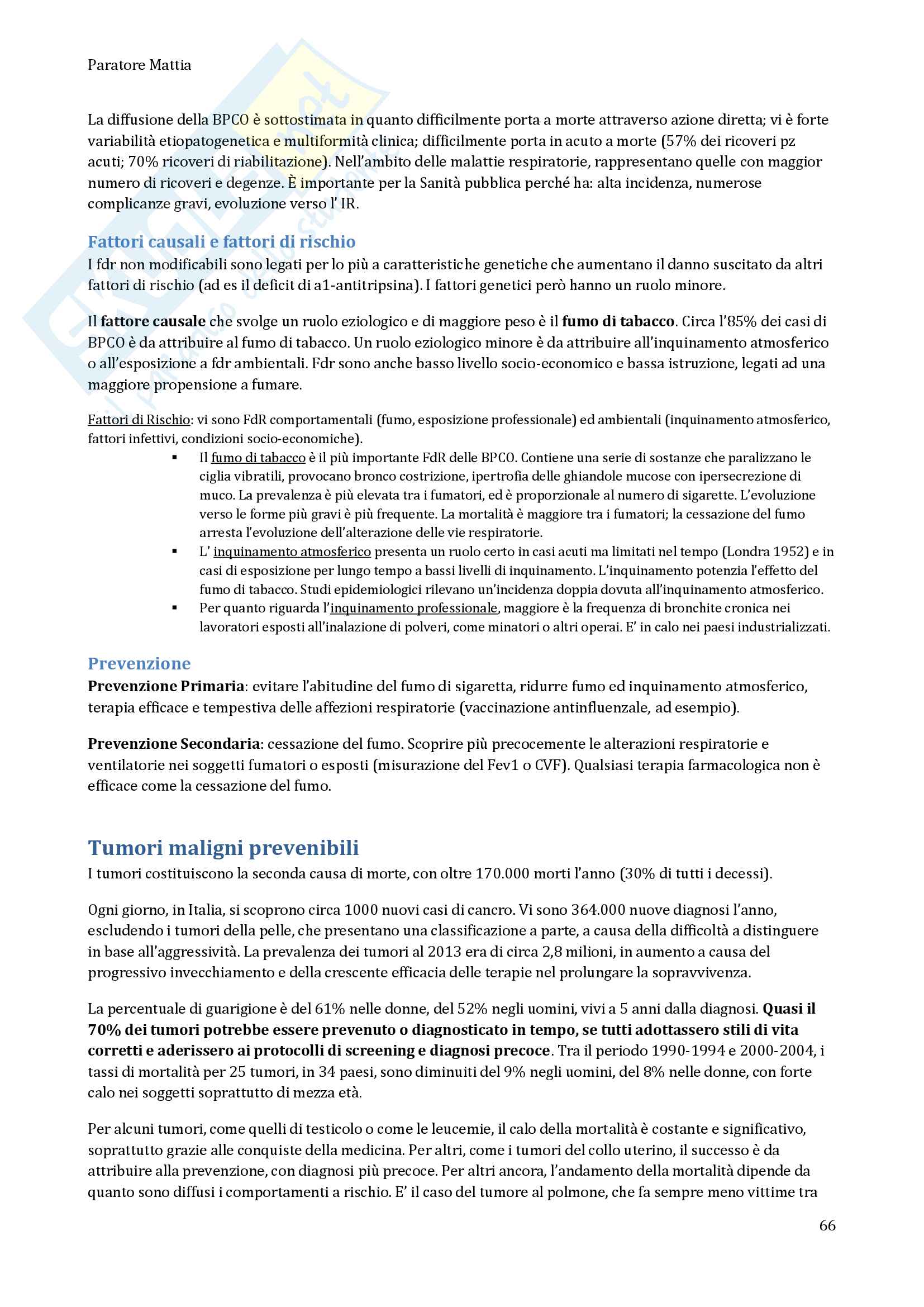 Igiene ed epidemiologia Pag. 66