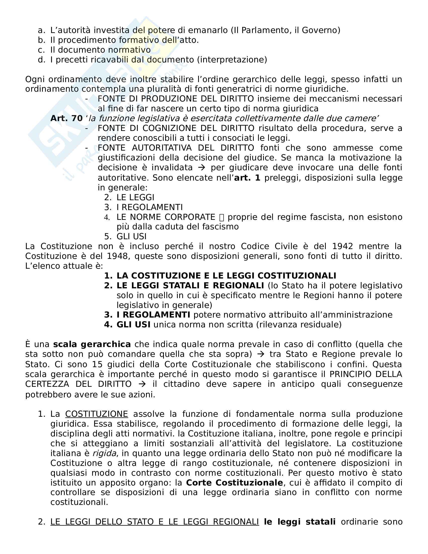Riassunto di diritto privato, prof. Rajneri Pag. 6