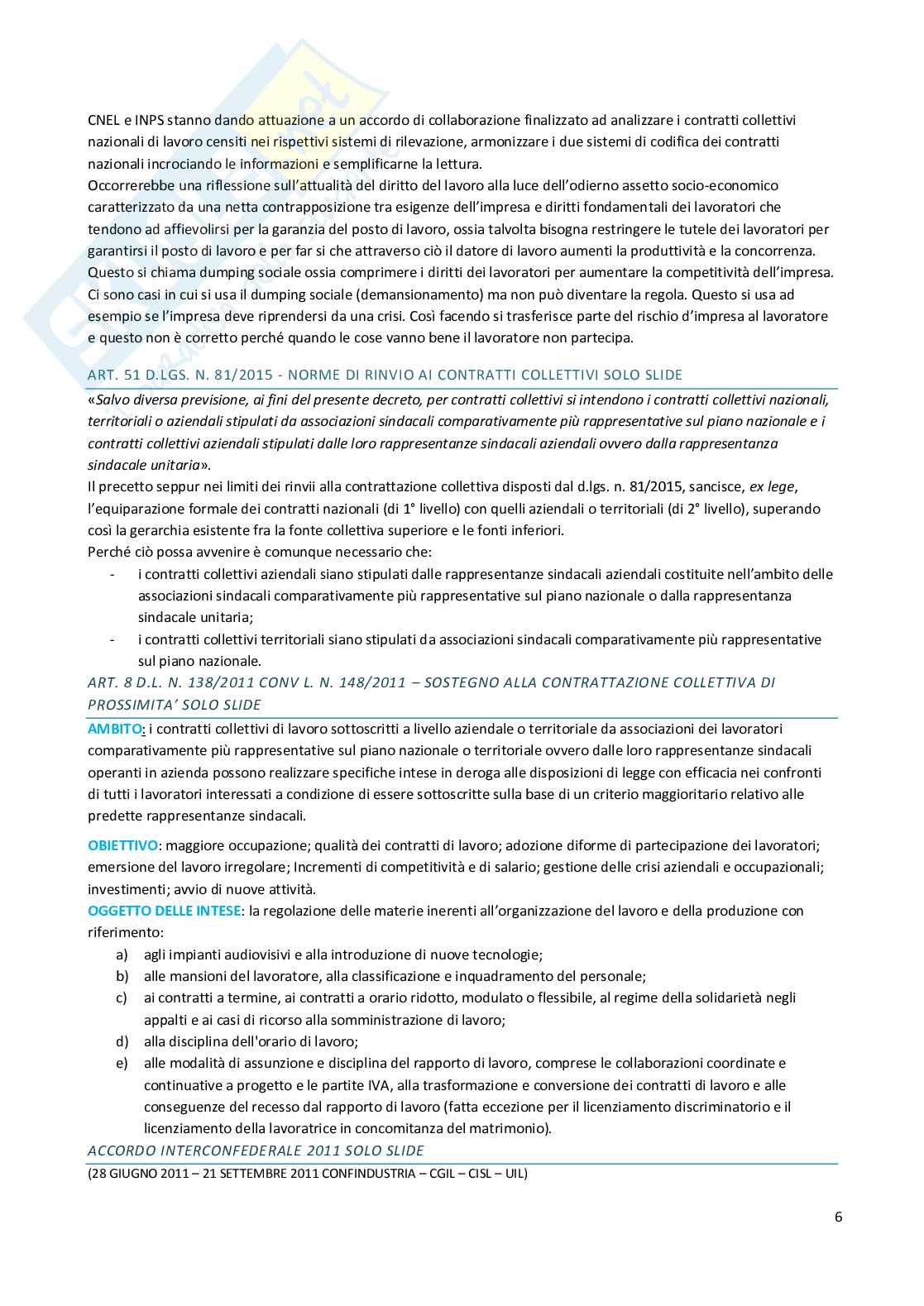 Diritto del lavoro Pag. 6