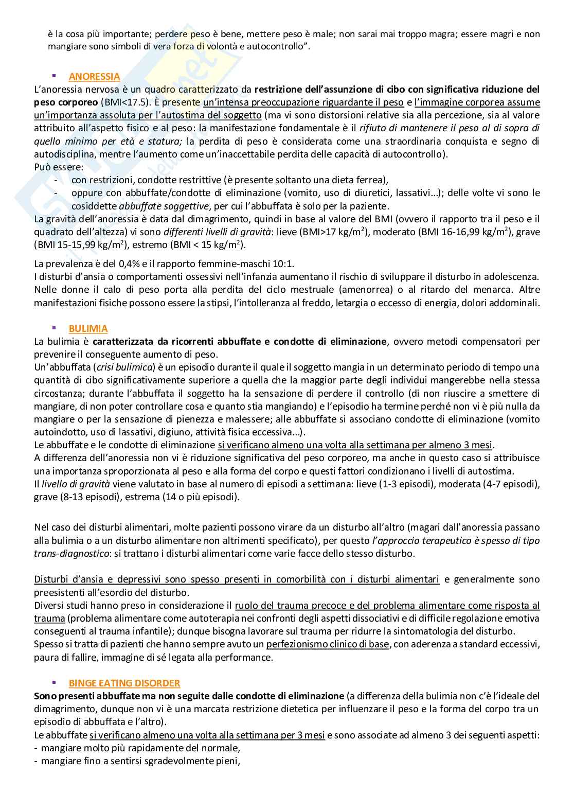 Appunti per esame Psicologia clinica Pag. 66