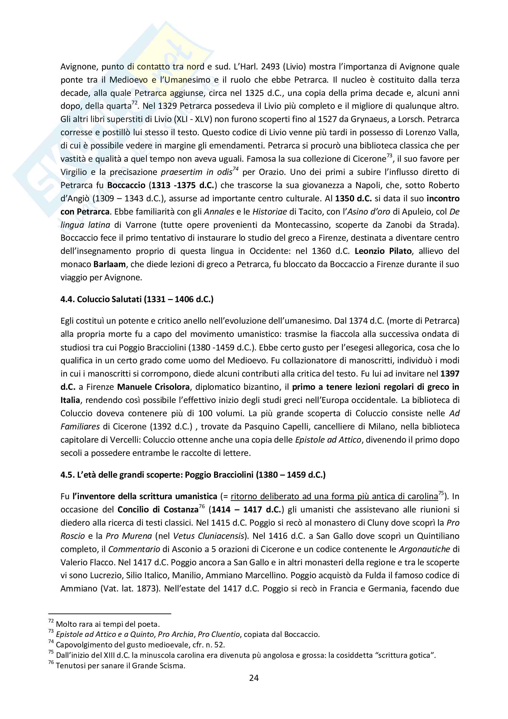 Riassunto esame Filologia Classica, prof. Condello, libro consigliato Copisti e filologi: la tradizione dei classici dall'antichità ai tempi moderni, Reynolds, Wilson Pag. 26