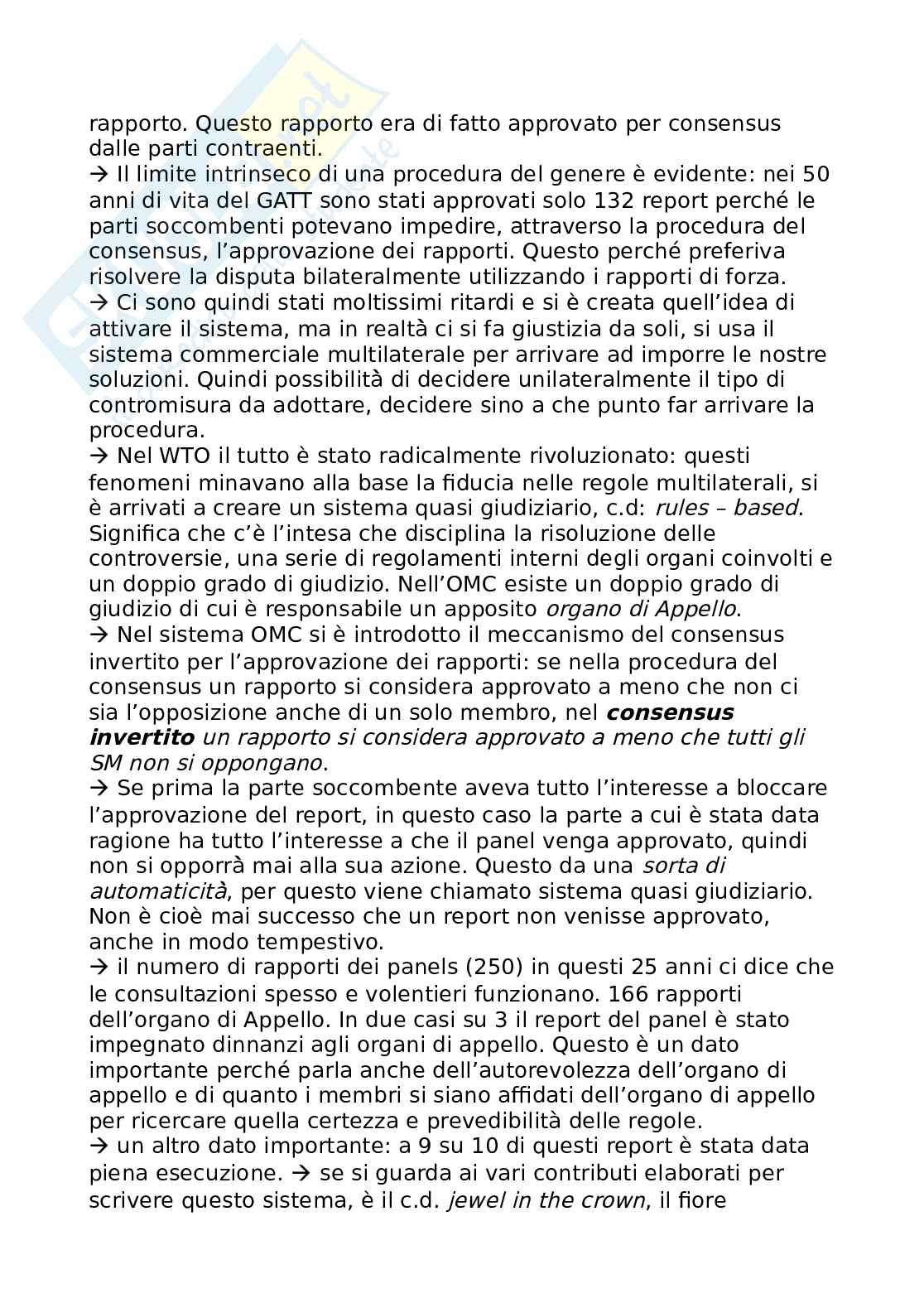 Diritto del commercio internazionale, primo modulo  Pag. 21