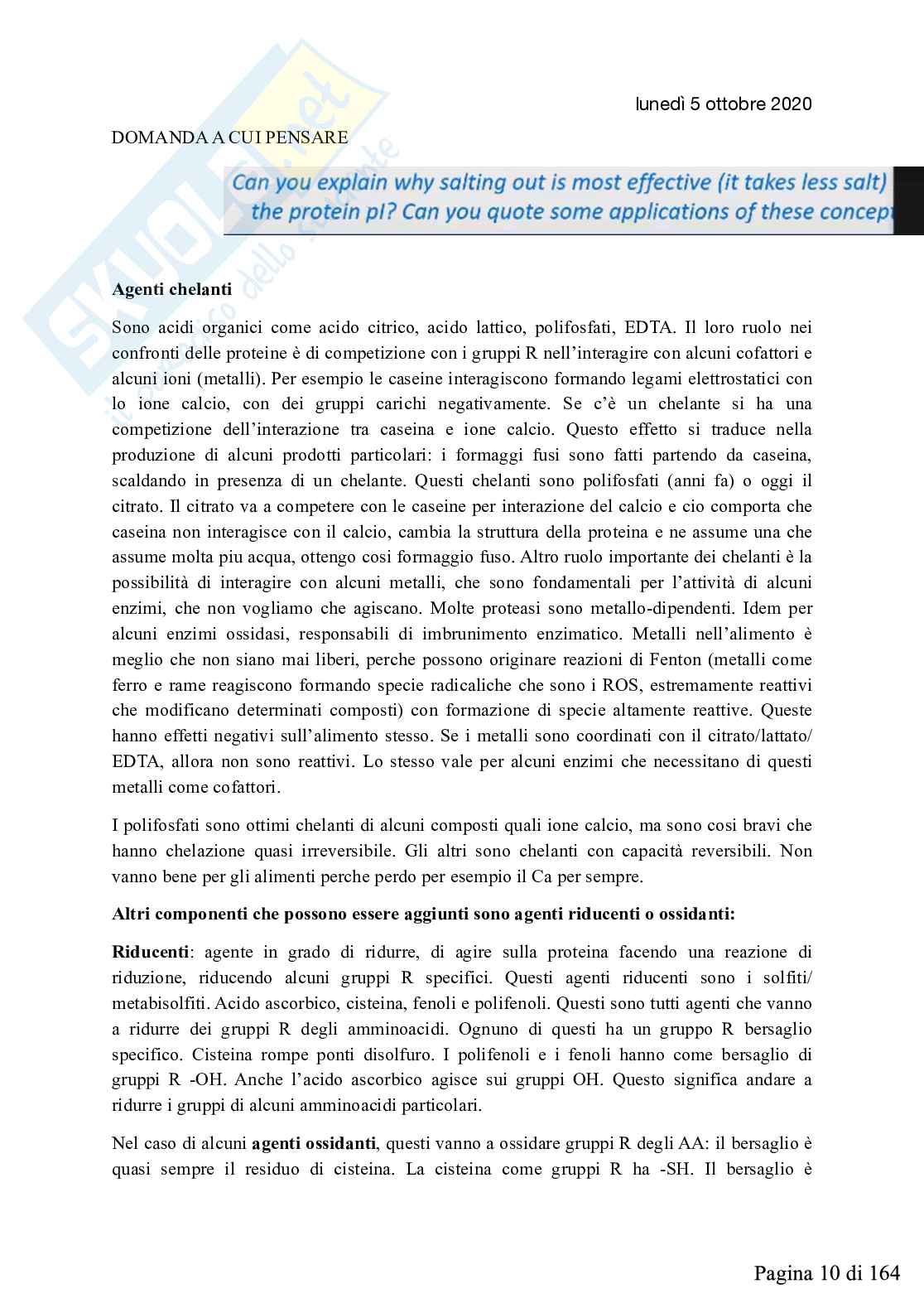Biochimica degli alimenti della nutrizione e delle malattie metaboliche. Modulo prof.ssa Iametti Pag. 11