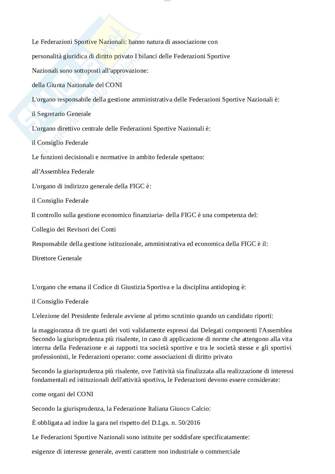 Paniere esame Giustizia sportiva Pag. 31