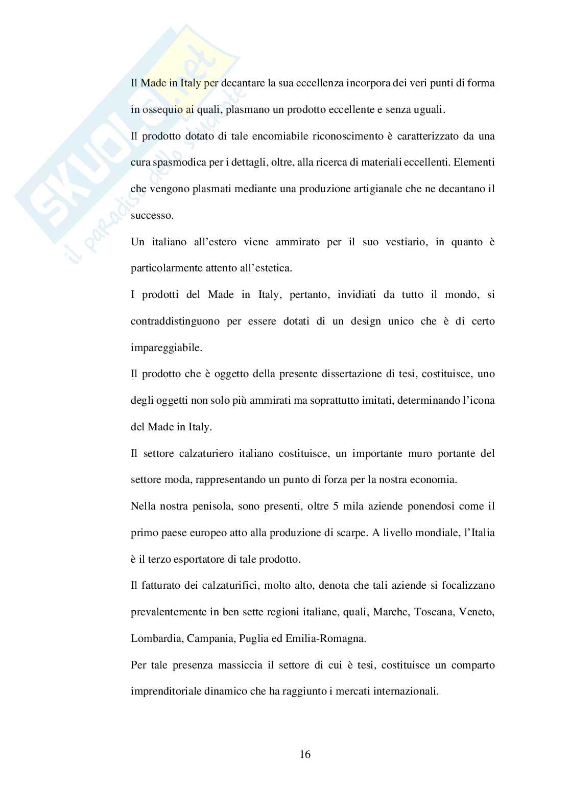  Sviluppo del Brand Made in Italy Pag. 16