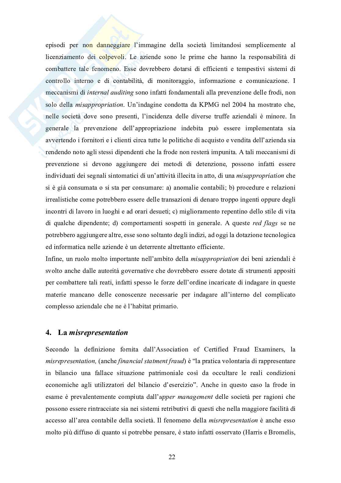 Tesi laurea Le frodi finanziarie - storia ed evoluzione Pag. 21