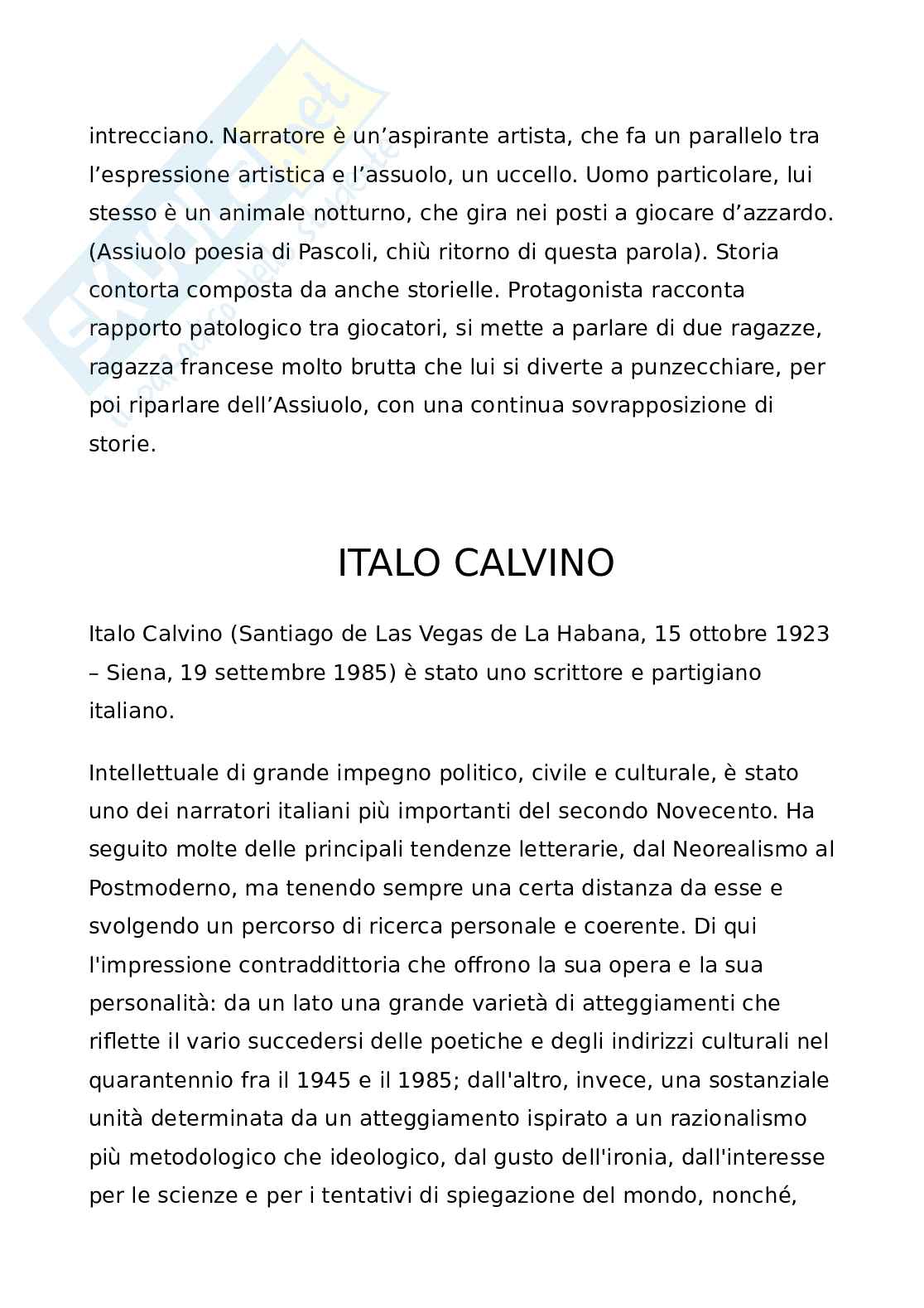Letteratura italiana moderna e contemporanea Pag. 16