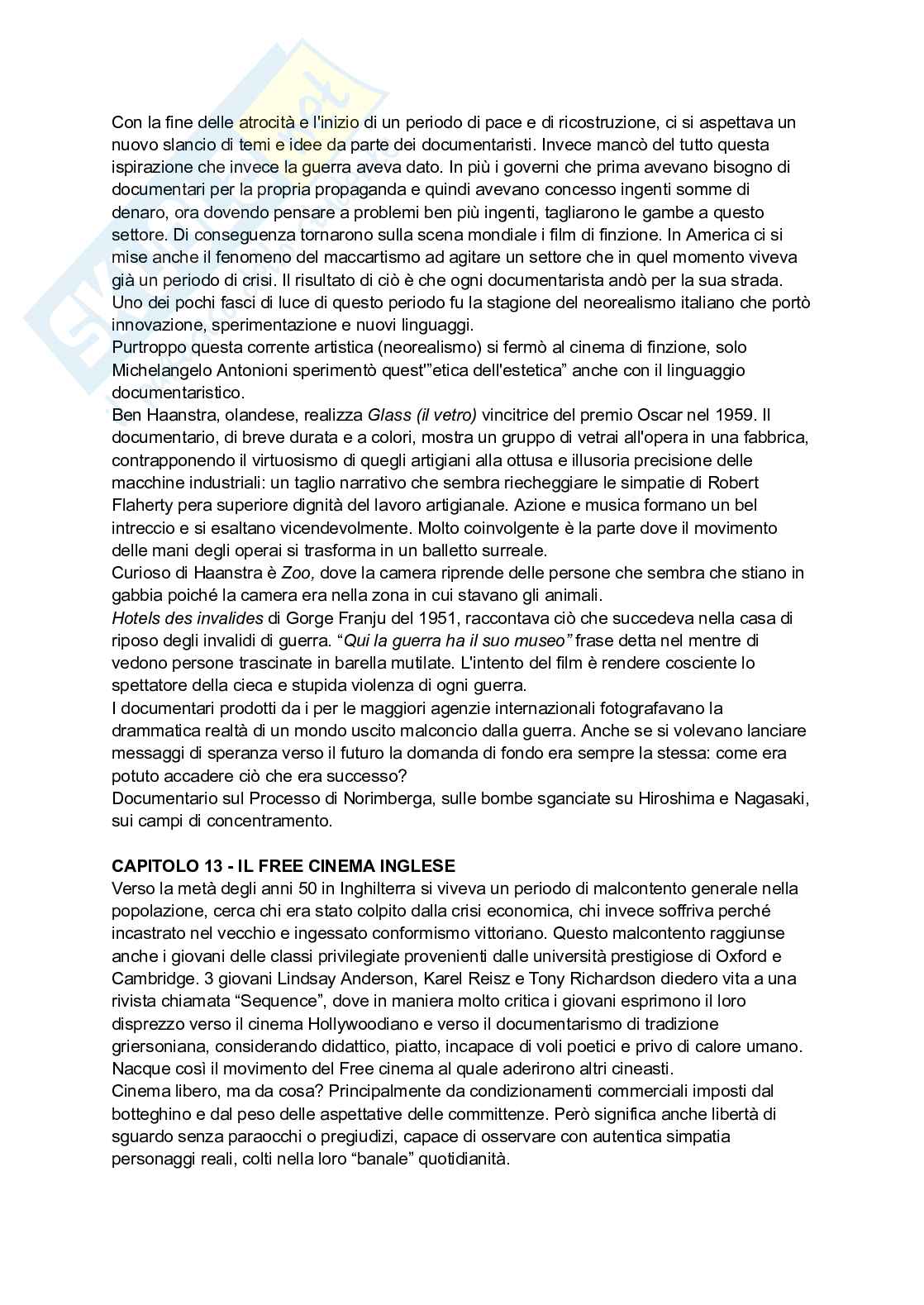 Riassunto esame Cinematografia documentaria, Prof. Pinelli Carlo Alberto, libro consigliato Professione documentarista. Storia e pratiche di una passione, Pinelli Pag. 11