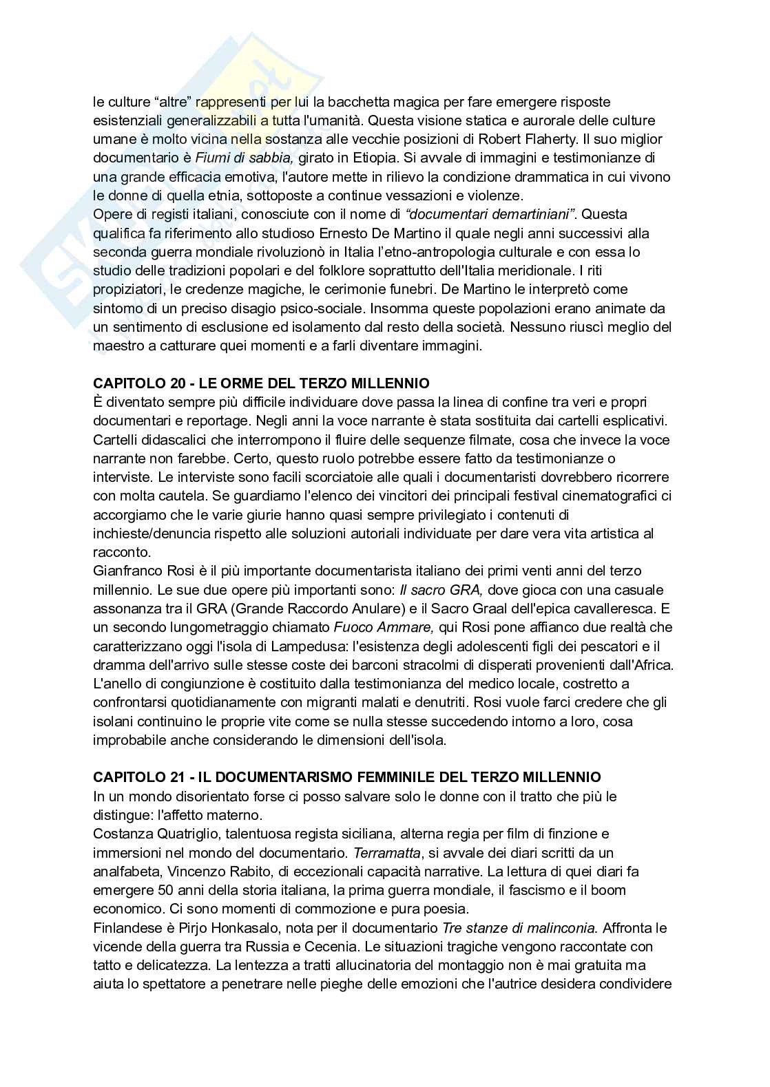 Riassunto esame Cinematografia documentaria, Prof. Pinelli Carlo Alberto, libro consigliato Professione documentarista. Storia e pratiche di una passione, Pinelli Pag. 21