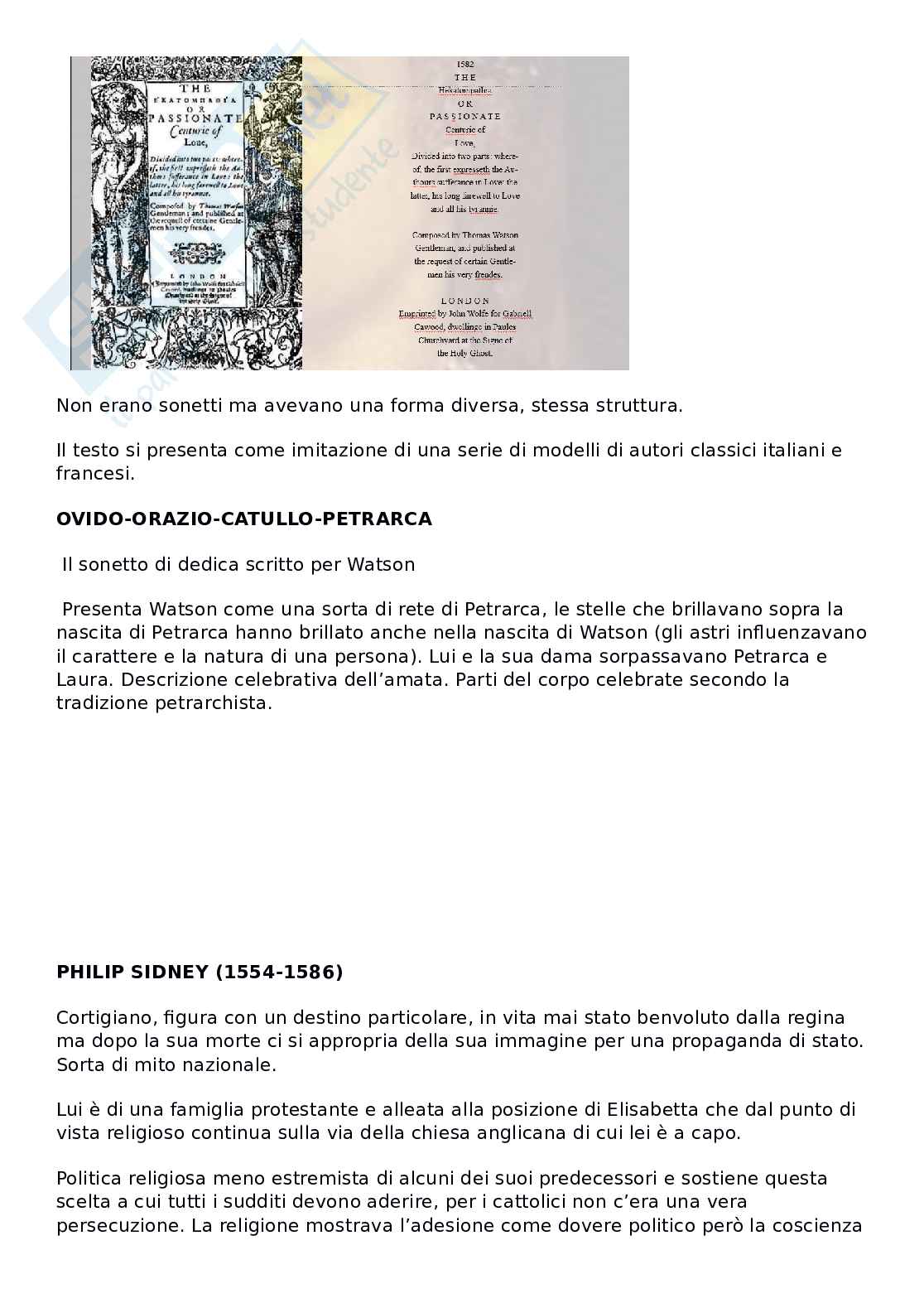 Riassunto esame Letteratura inglese, Prof. Caporicci Camilla, libro consigliato Storia della letteratura inglese I, dalle origini al Settecento , Paolo Bertinetti Pag. 16