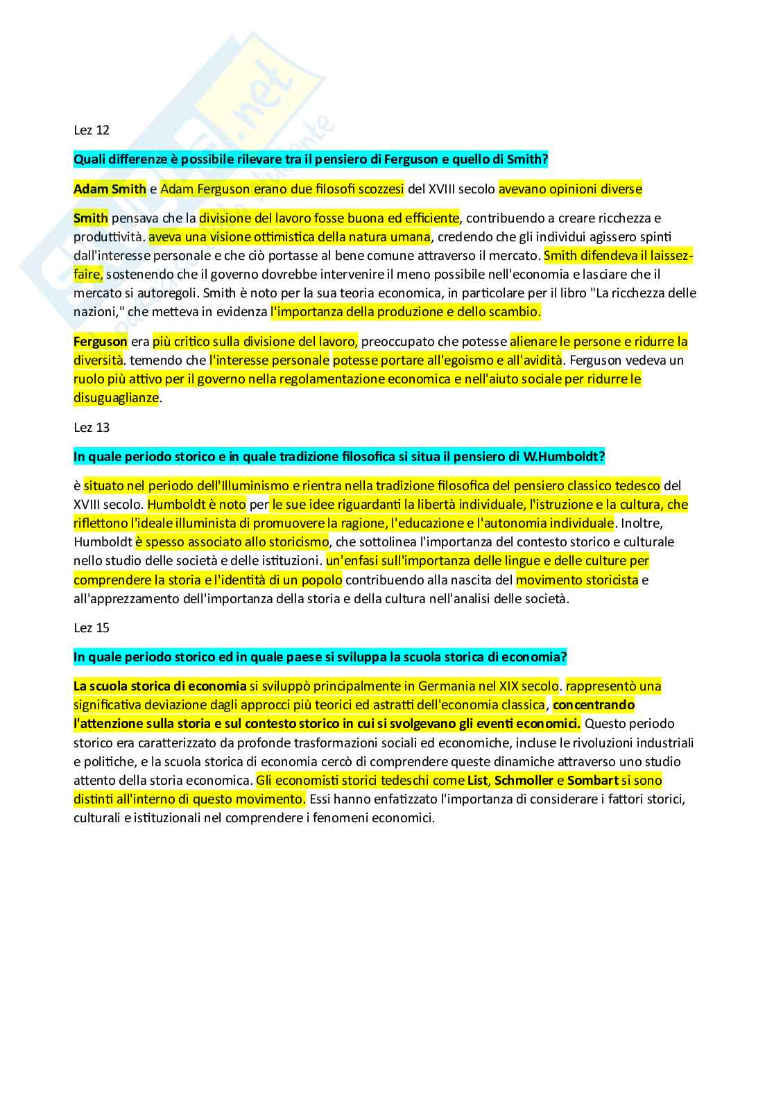 Paniere Sociologia dei processi economici - Risposte Aperte - aggiornato (2026) Pag. 6