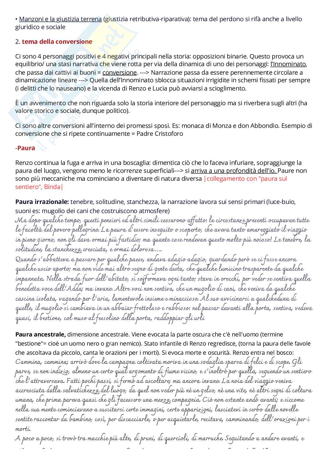 Letteratura italiana - Appunti Pag. 11