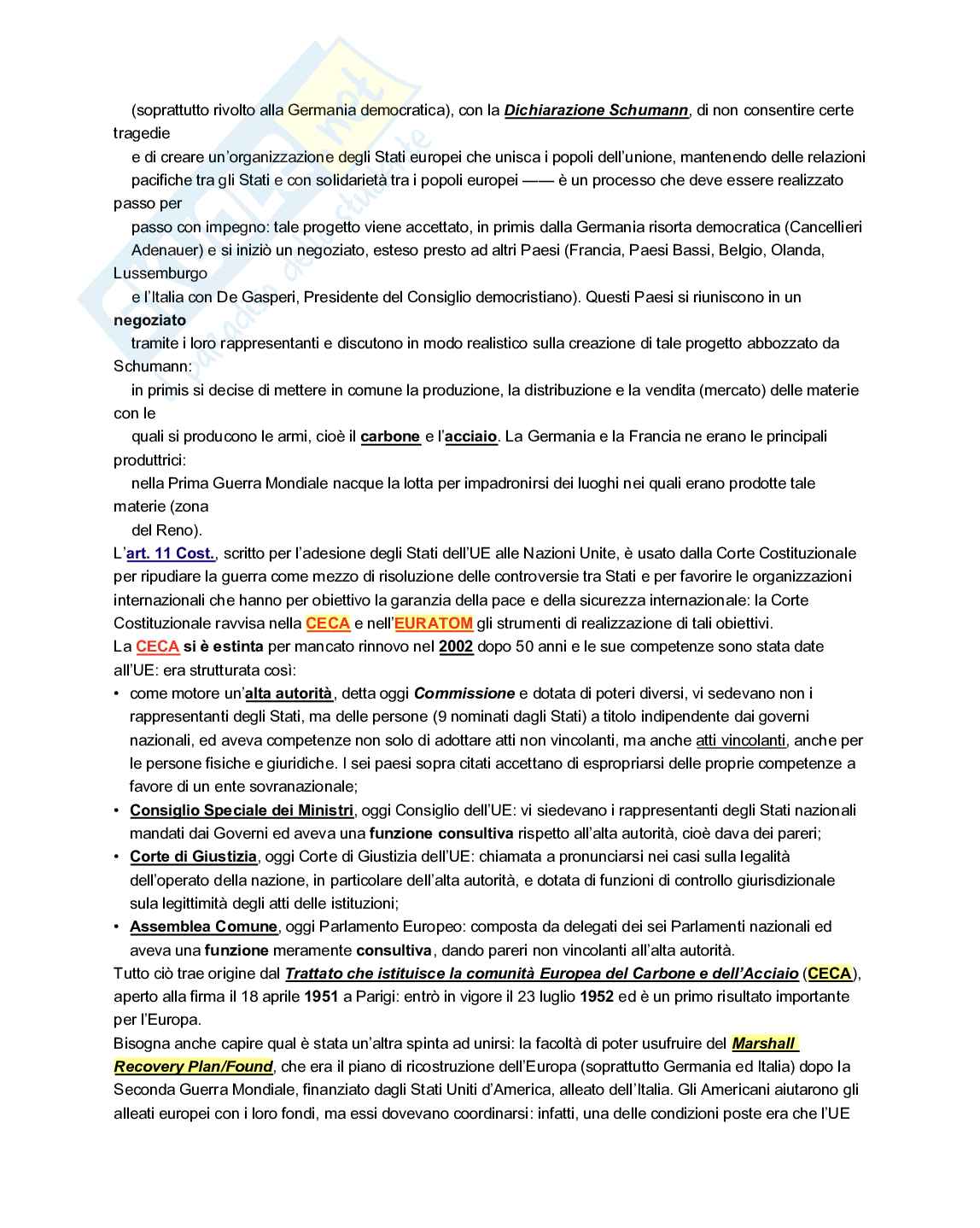 Diritto europeo  Pag. 2