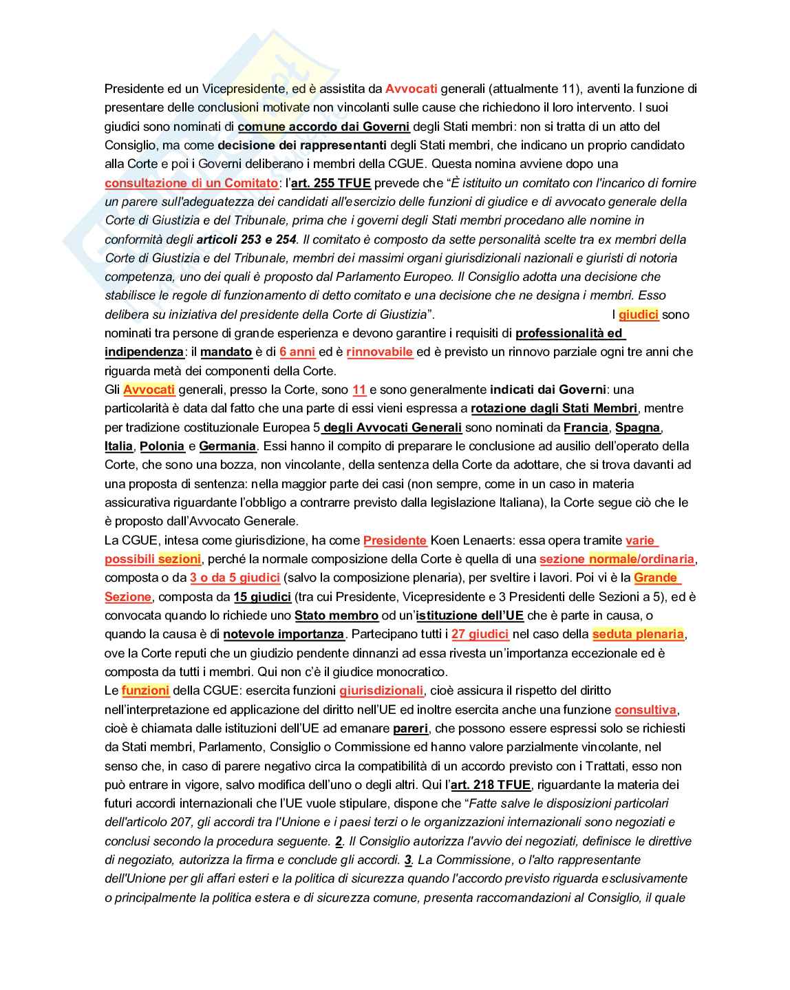 Diritto europeo  Pag. 21