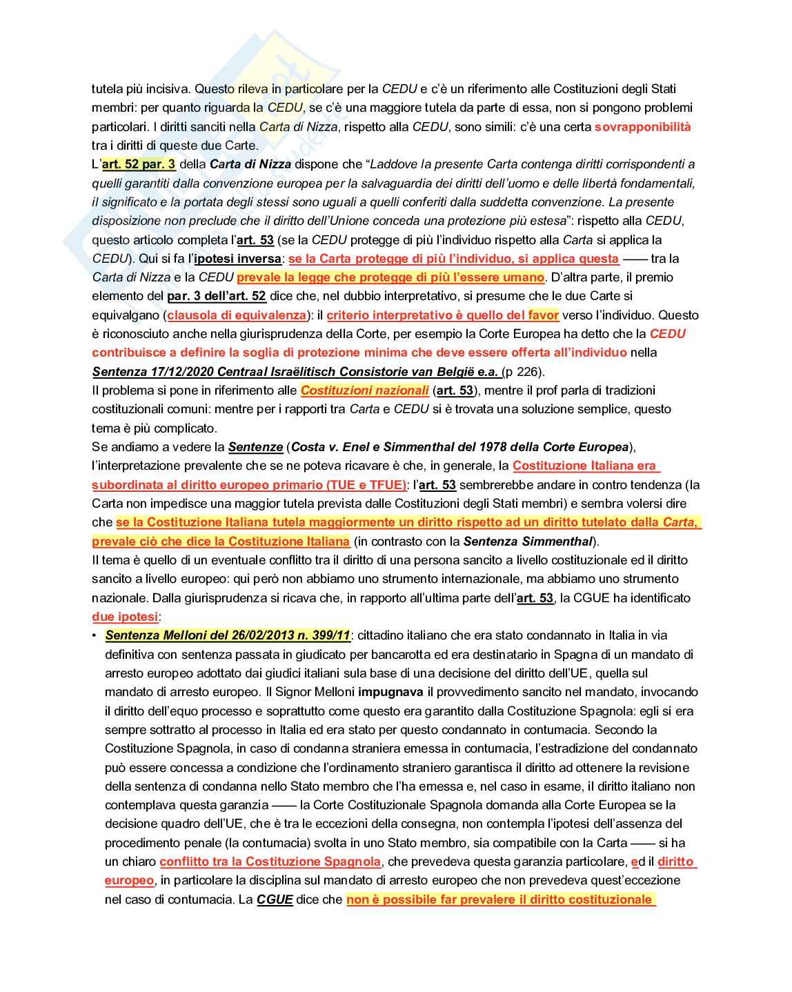 Diritto europeo  Pag. 51