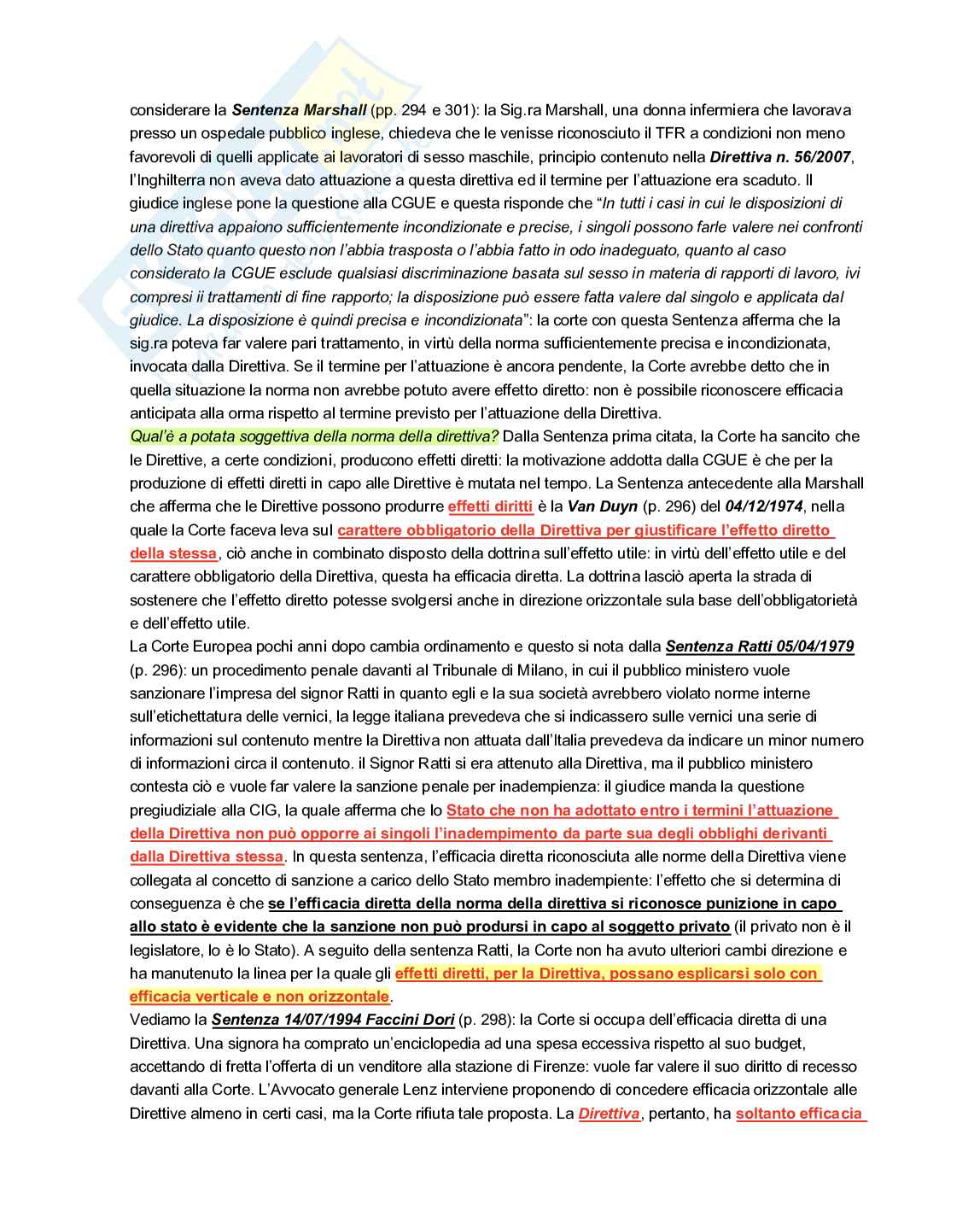 Diritto europeo  Pag. 66