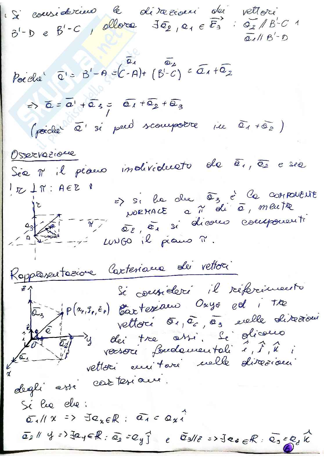 Calcolo vettoriale Pag. 6