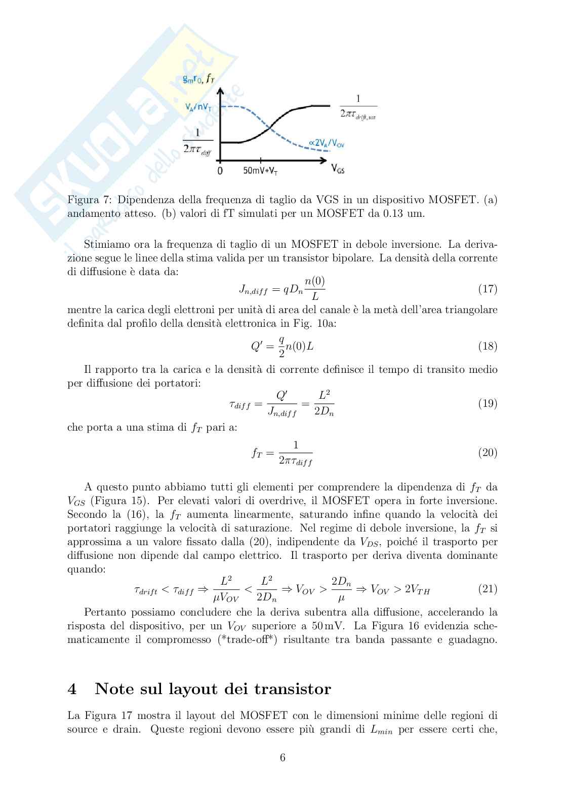 Funzionamento e Prestazioni del MOSFET: Parte 2 Pag. 6