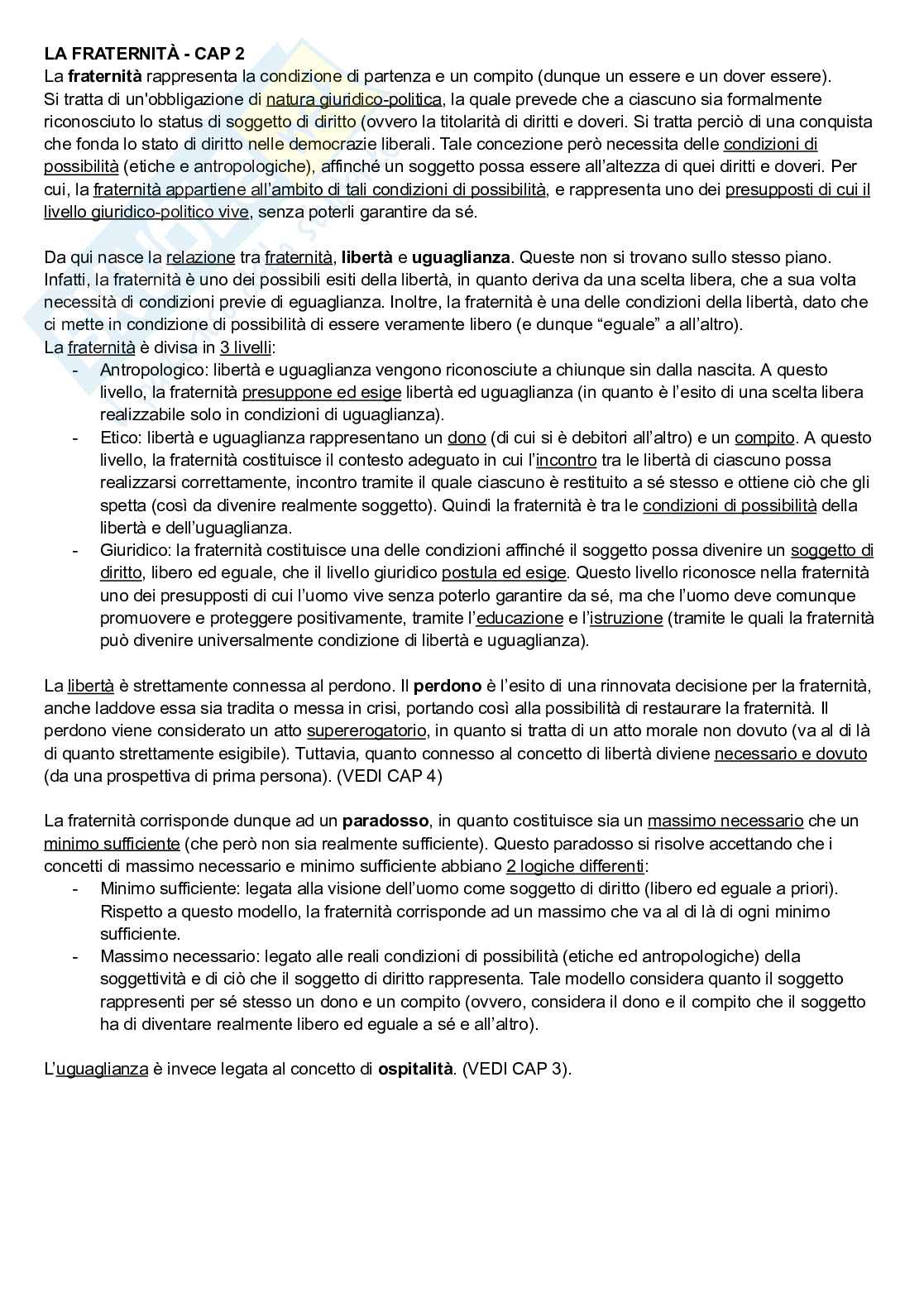 Riassunto esame Etica della relazione d'aiuto, Prof. Biancu Stefano, libro consigliato Il massimo necessario; Presente; Cura e giustizia: tra teoria e prassi, Biancu, Biancu, Palazzani Pag. 6