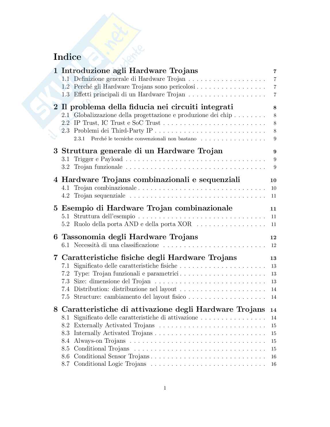 Appunti Hardware and embedded security - parte 2  Pag. 1