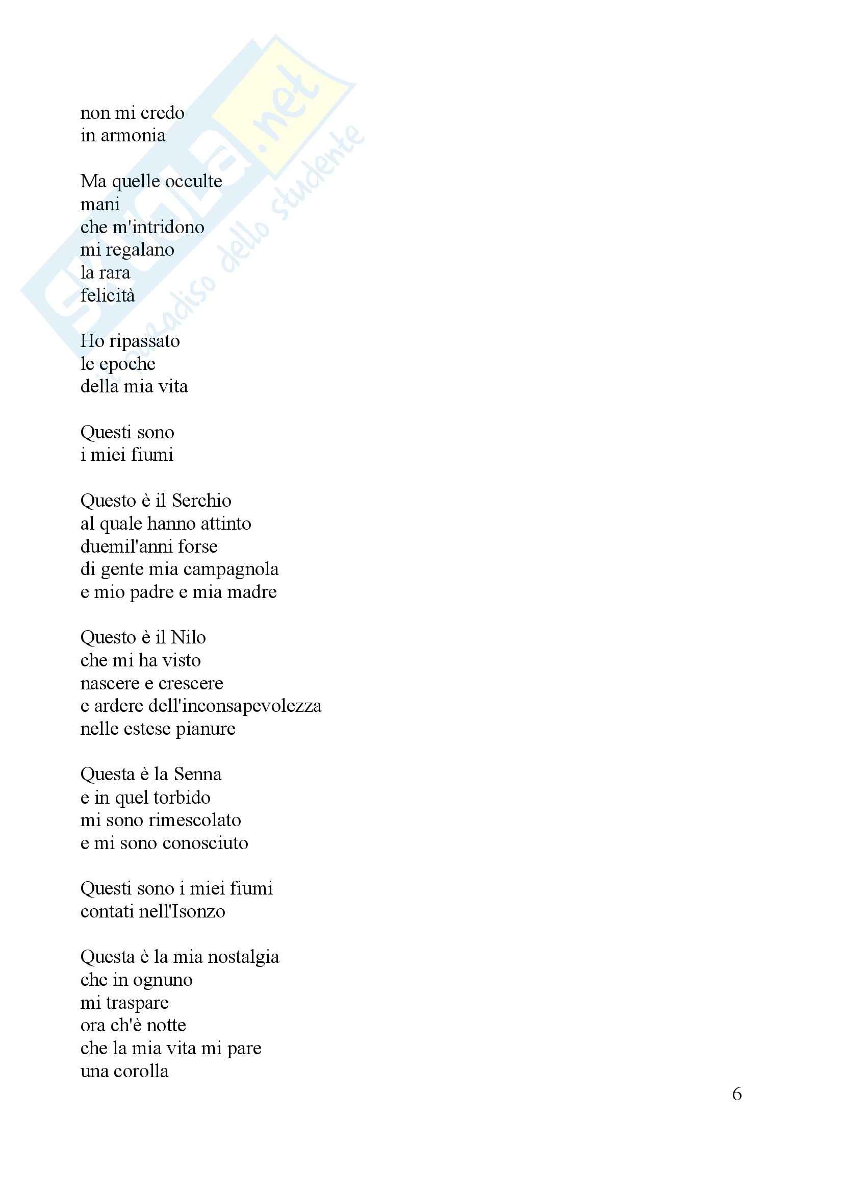 Letteratura Italiana Giuseppe Ungaretti