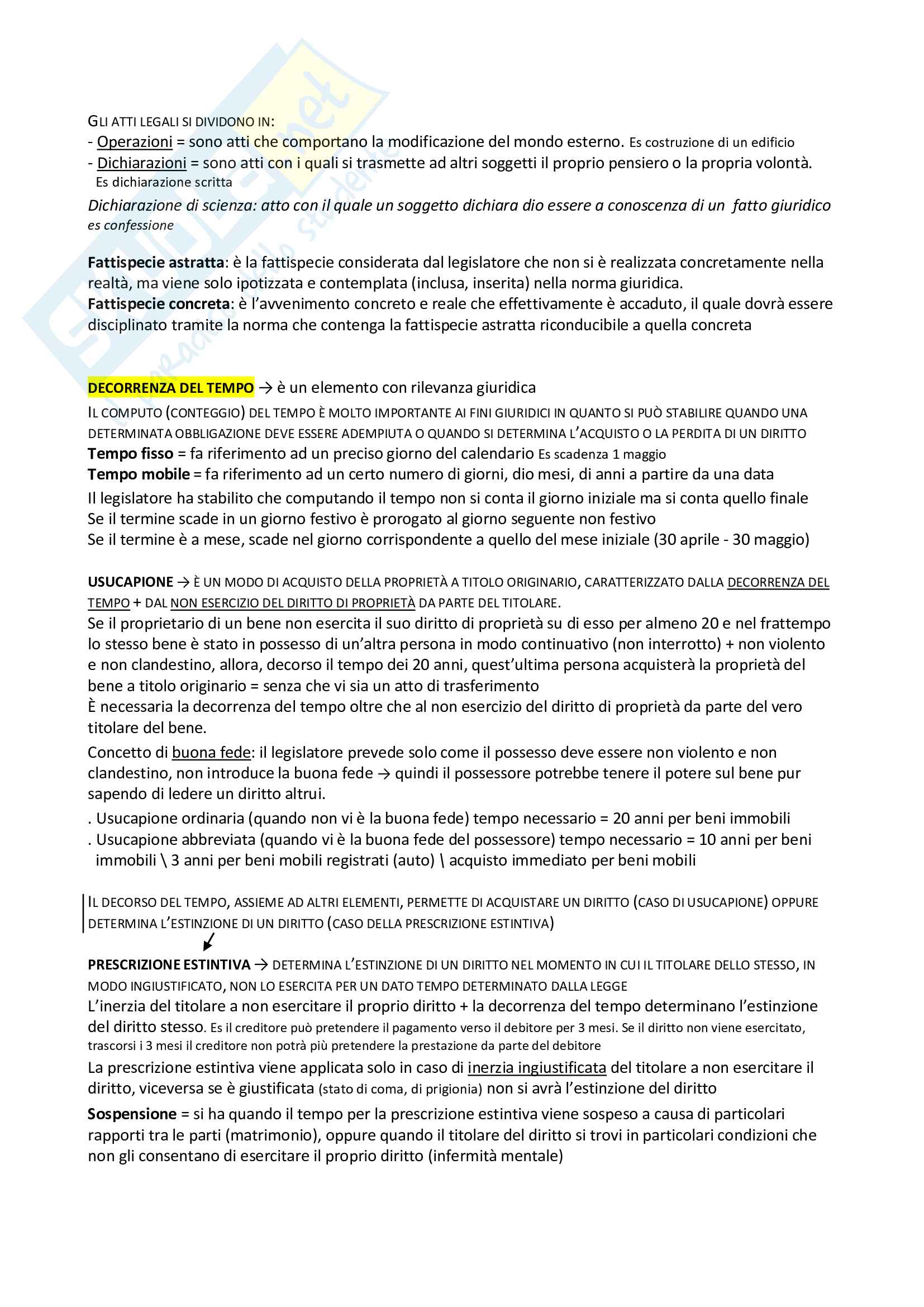 Diritto Privato - Riassunto completo Pag. 16