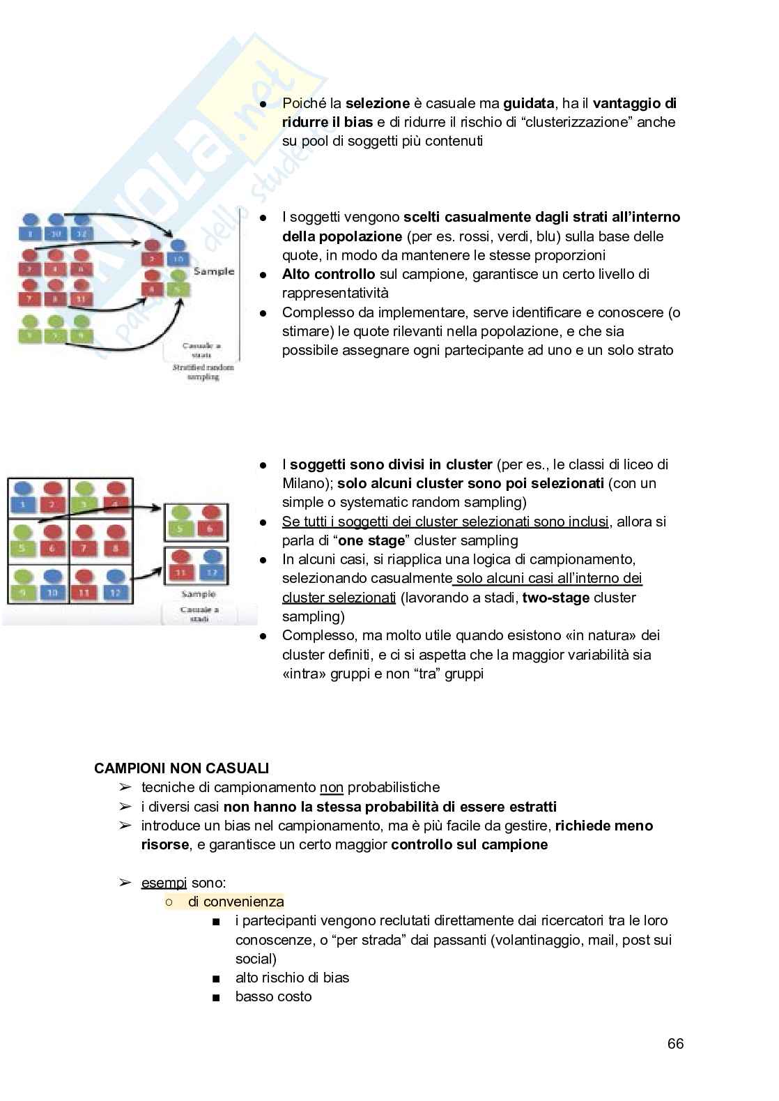 Esame Metodi e tecniche dell'intervista e del questionario Pag. 66
