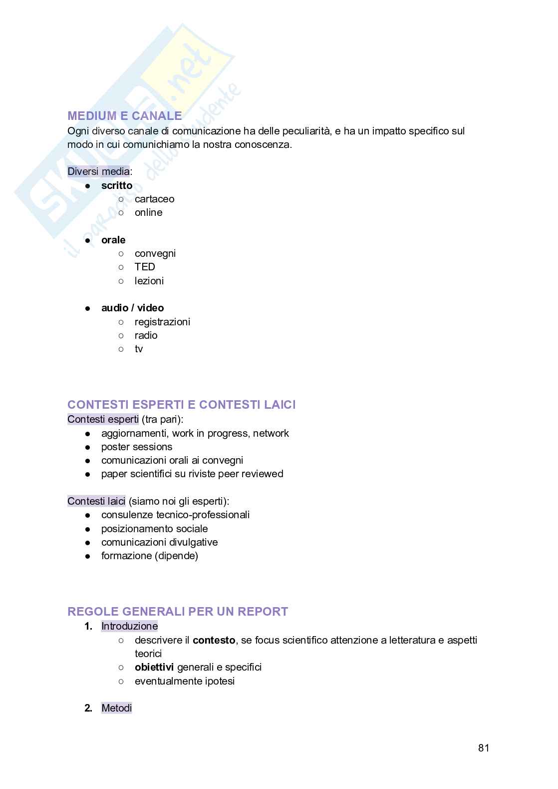 Esame Metodi e tecniche dell'intervista e del questionario Pag. 81