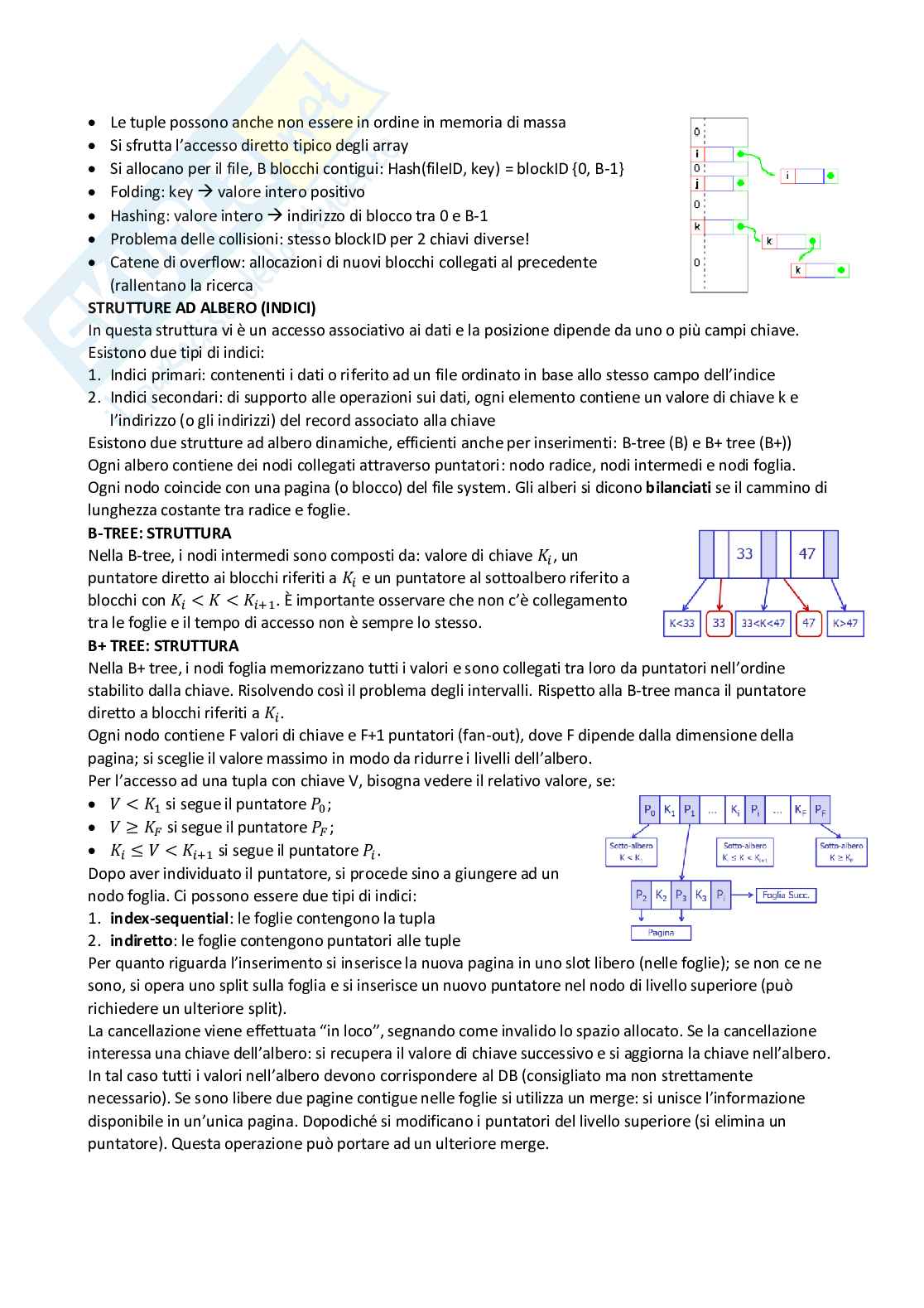 Basi di dati e sistemi informativi Pag. 21