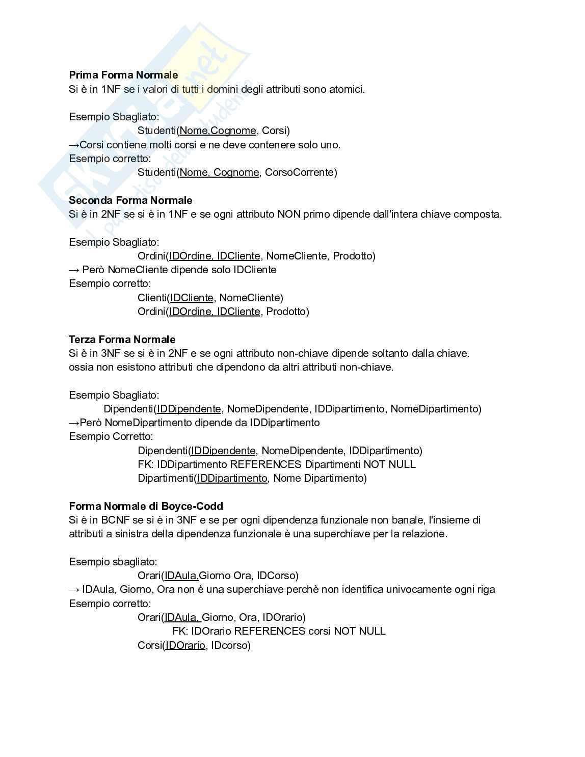 Teoria Basi di dati Pag. 11