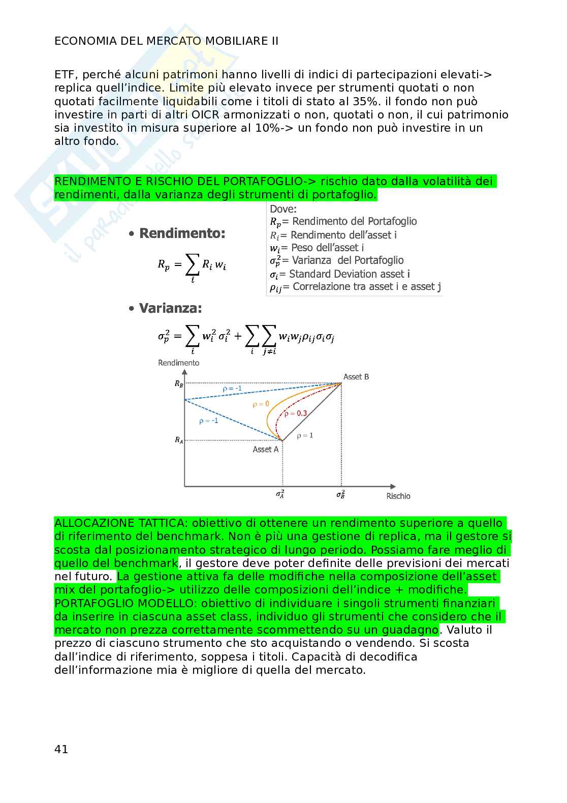 Seconda parte di Economia del mercato mobiliare Pag. 41