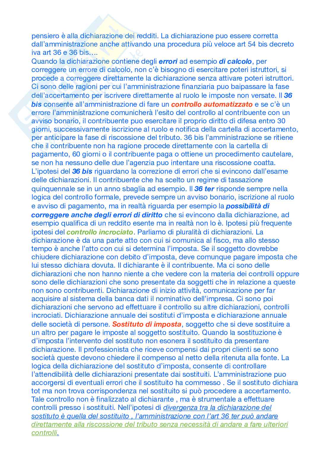 Preparazione esame Diritto tributario Pag. 66