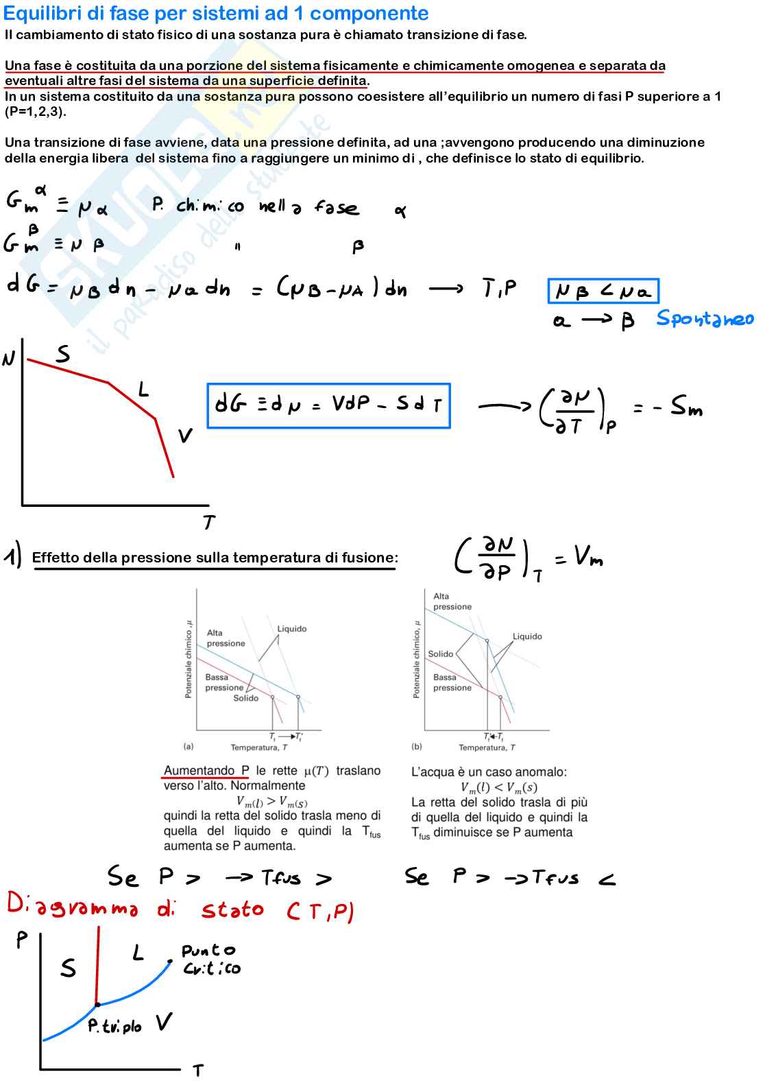 Teoria di Chimica fisica 1 (Parte 2) Pag. 1
