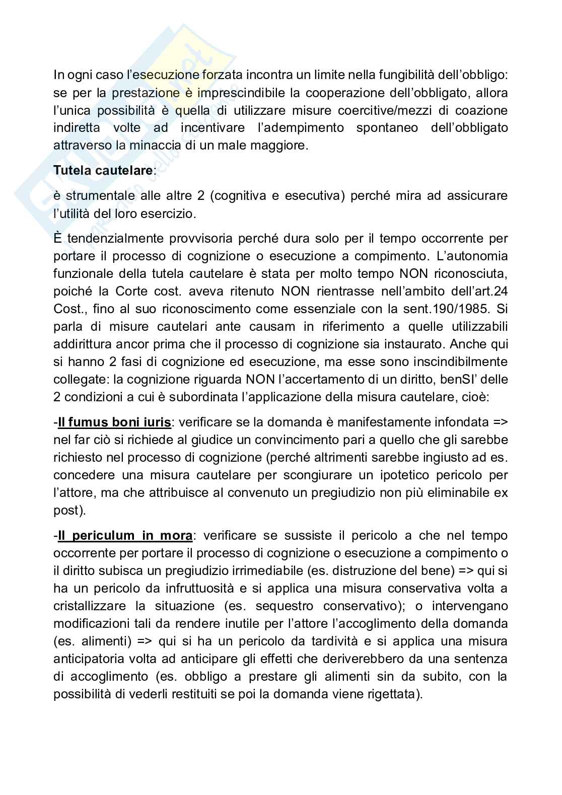 Riassunto esame Diritto processuale civile, Prof. Fabiani Ernesto, libro consigliato Istituzioni di diritto processuale civile, Balena Pag. 11