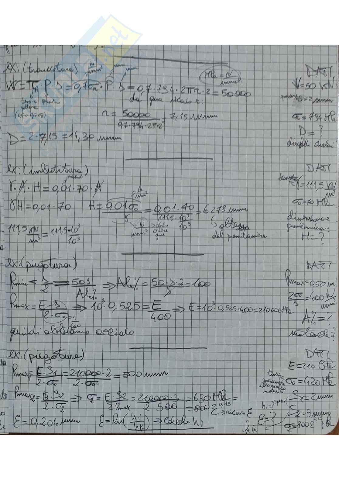 Esercizi svolti di Tecnologia e meccanica dei materiali  Pag. 16