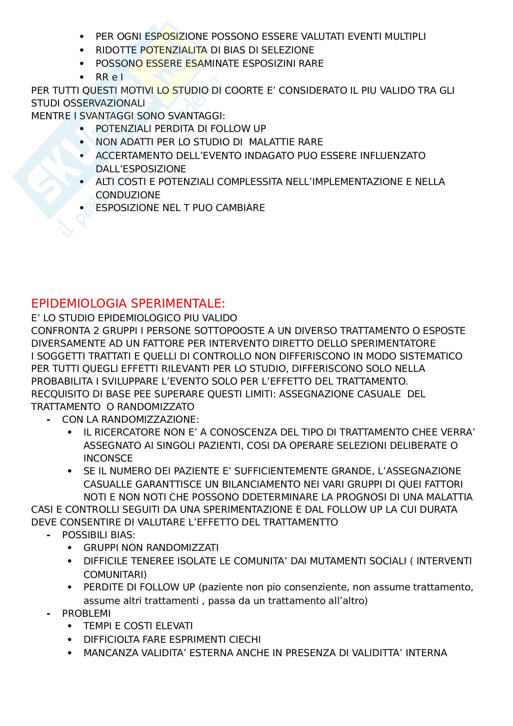 Studi epidemiologici Pag. 6